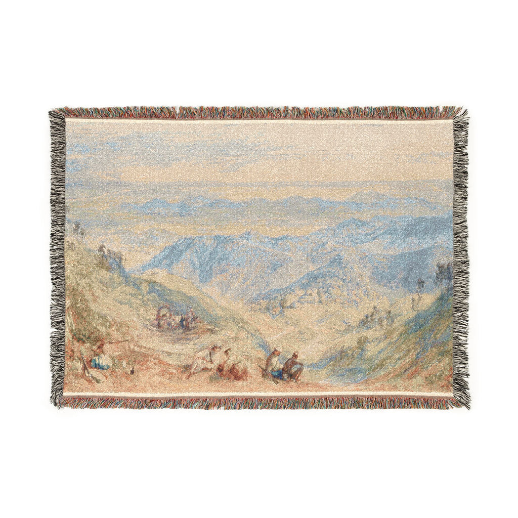 Joseph Mallord William Turner - Mussooree and the Dhoon from Landour | Woven Tapestry Blanket