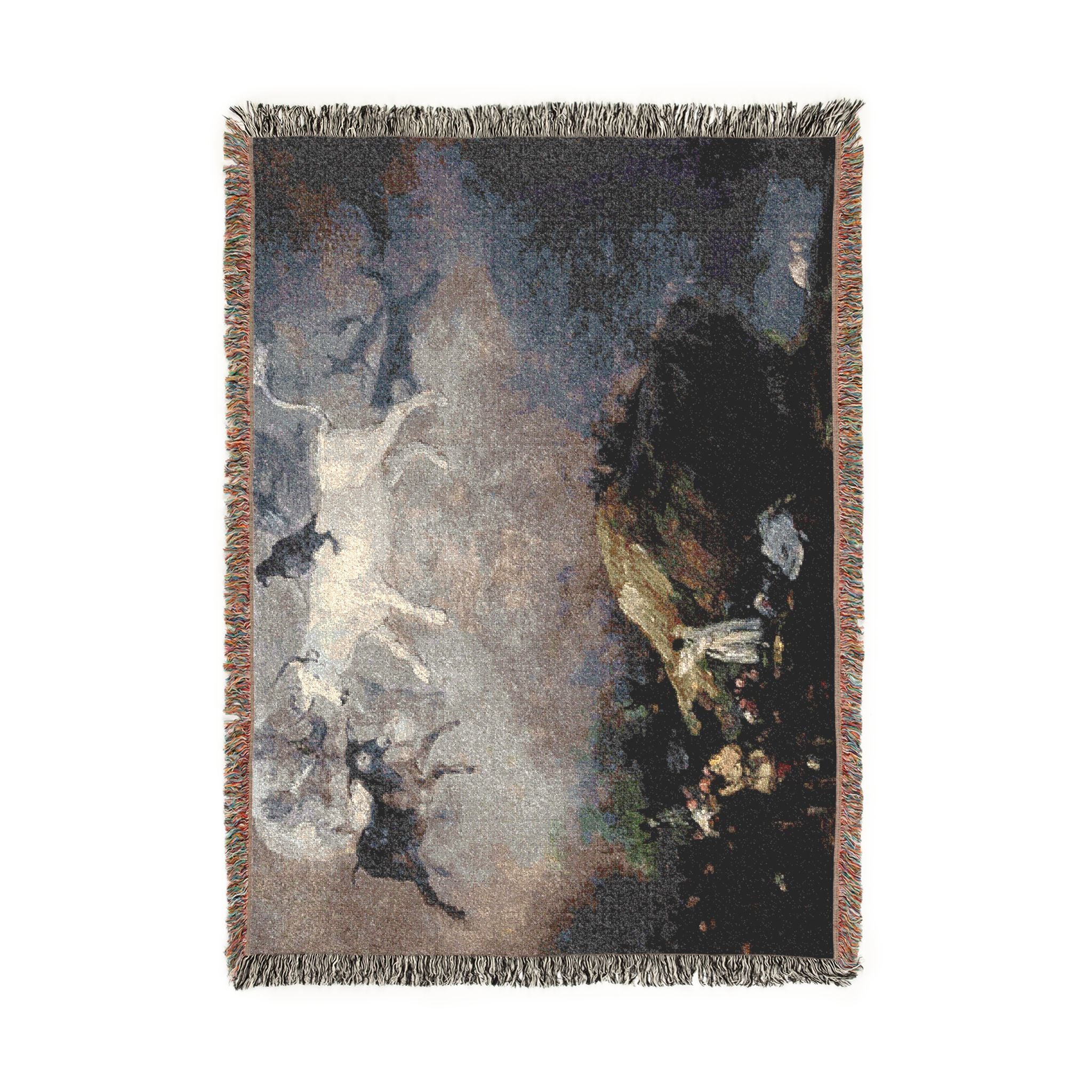 (Agen) Caprice - Francisco de Goya 1818-1819 - Musée des Beaux-Arts d'Agen | Woven Tapestry Blanket