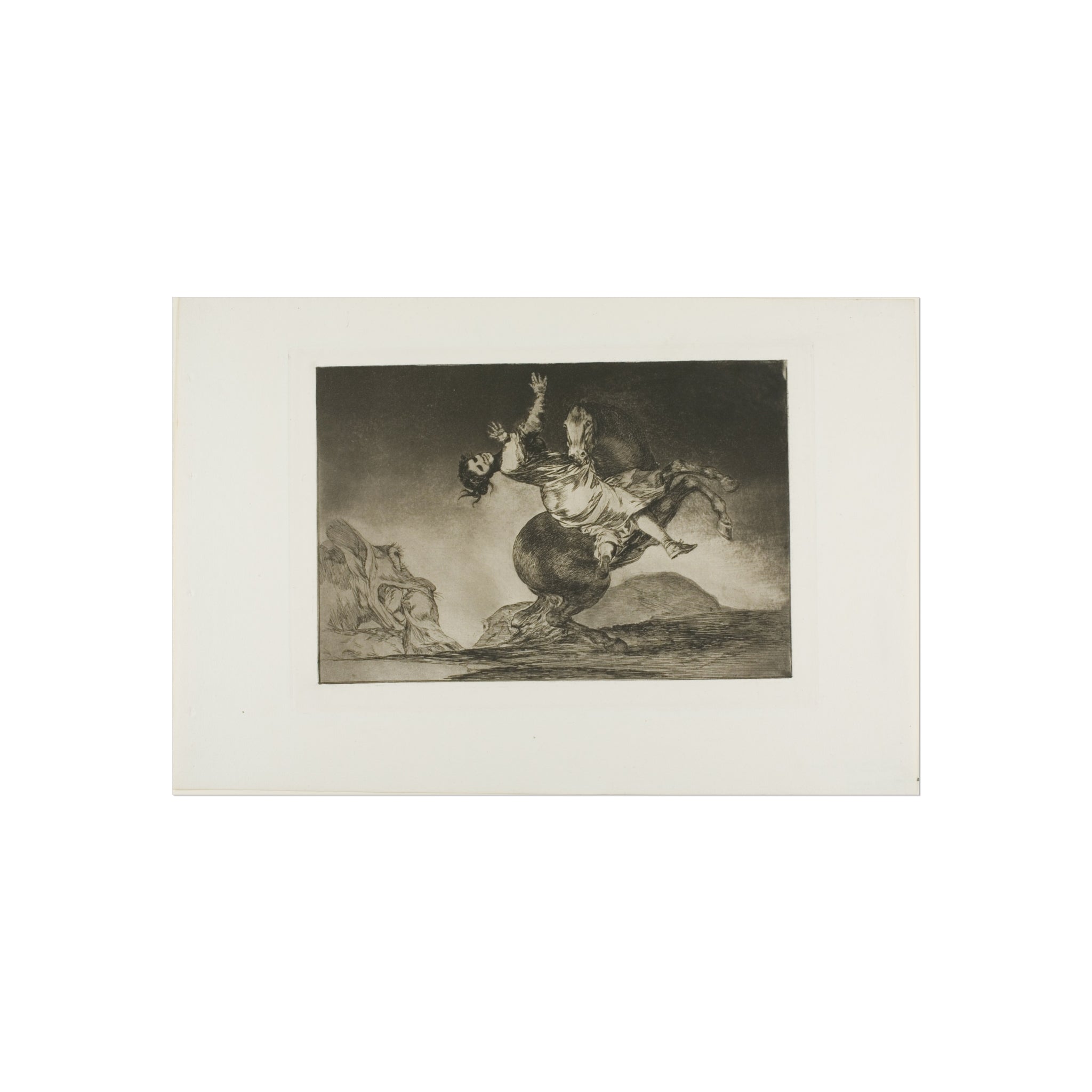 Francisco José de Goya y Lucientes - A Woman and a Horse, Let Someone Else Master Them, plate ten from Los Proverbios | Fine Art Poster