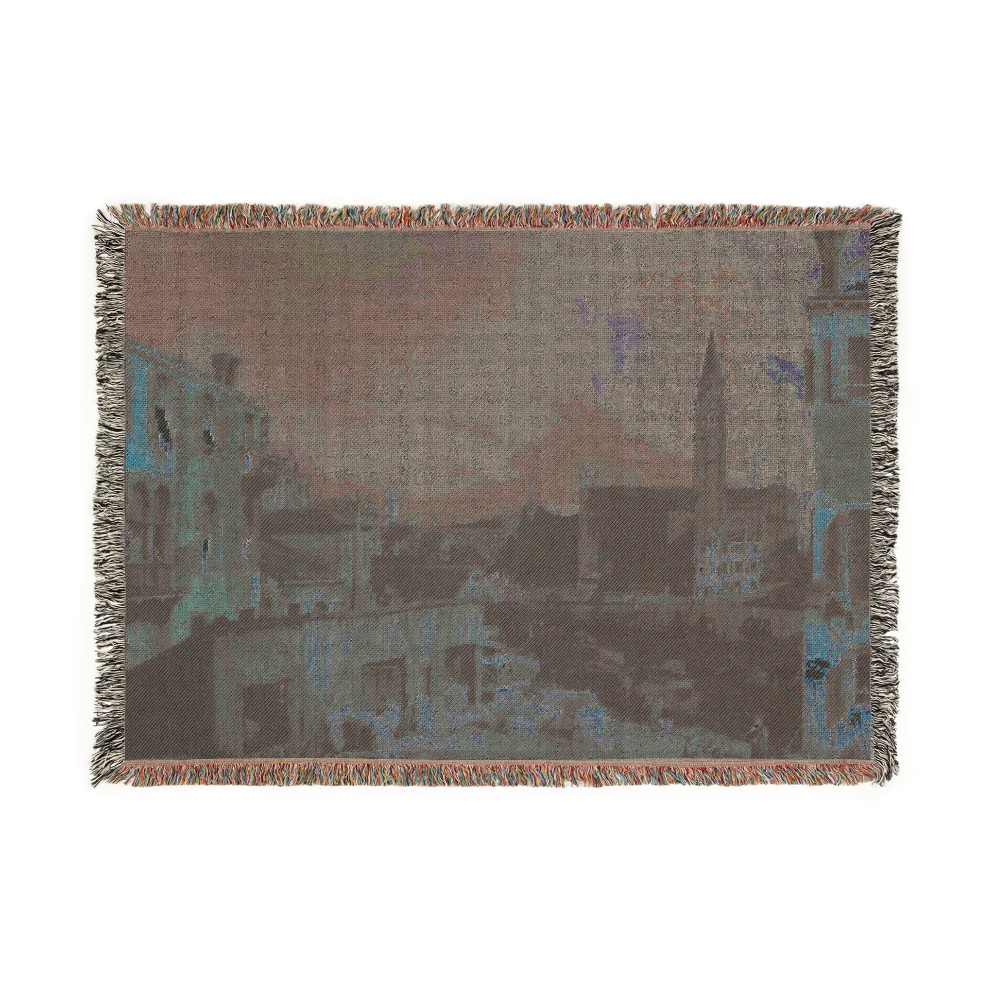 Canaletto - The Stonemason's Yard | Woven Tapestry Blanket