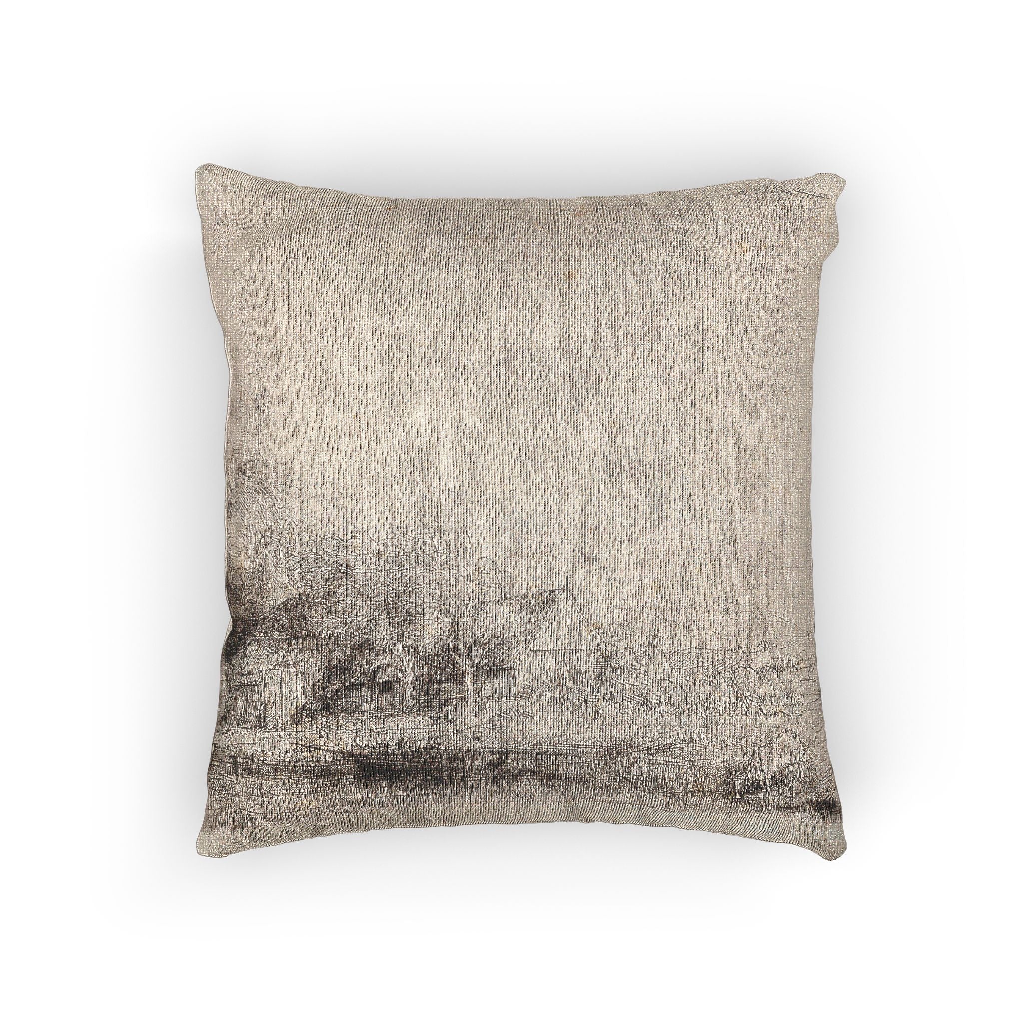Rembrandt van Rijn - Landscape with a Cow Drinking | Woven Pillow