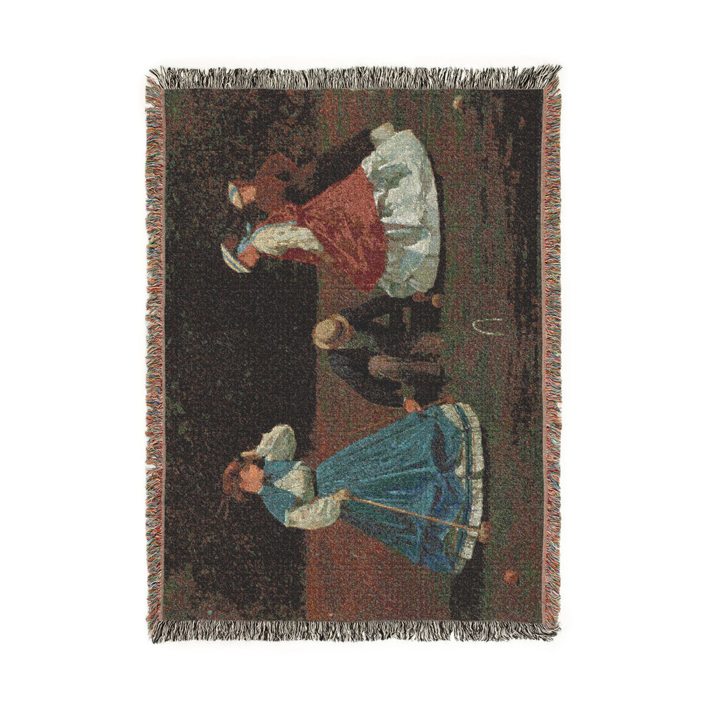 Winslow Homer - Croquet Scene | Woven Tapestry Blanket