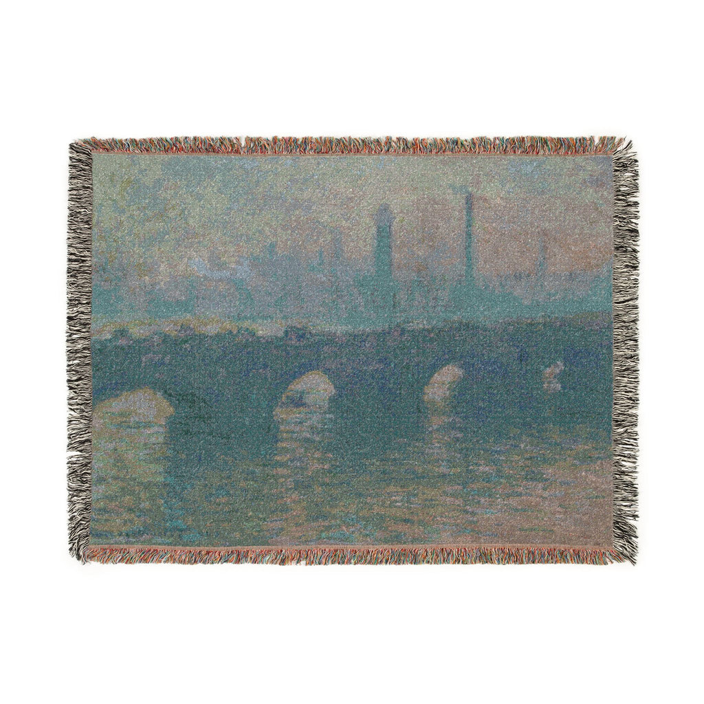 Claude Monet - Waterloo Bridge, Gray Weather | Woven Tapestry Blanket