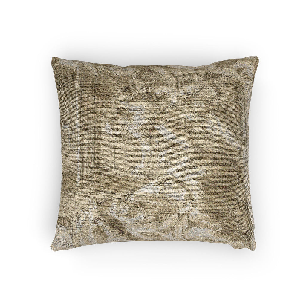 Nicolas Poussin - Adoration of the Shepherds | Woven Pillow
