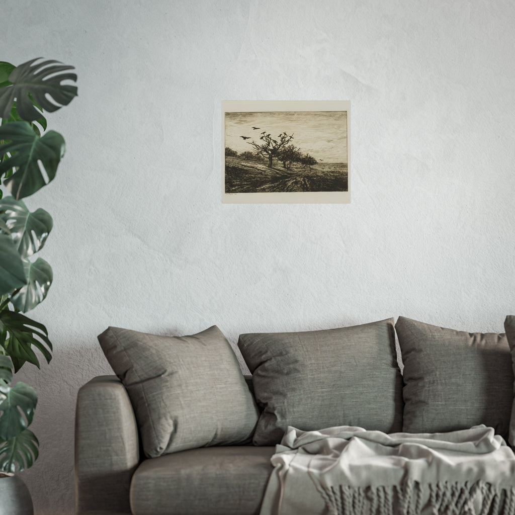 Charles François Daubigny - Crows in a Tree | Fine Art Poster