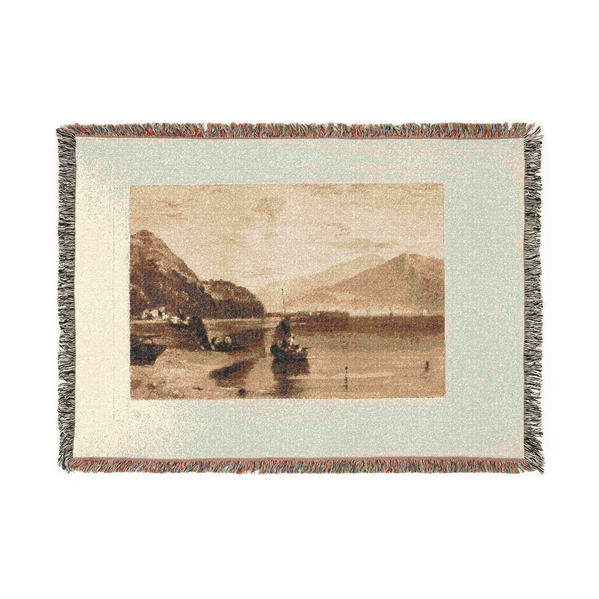 Joseph Mallord William Turner - Inverary Pier Loch Fyne, Morning | Woven Tapestry Blanket