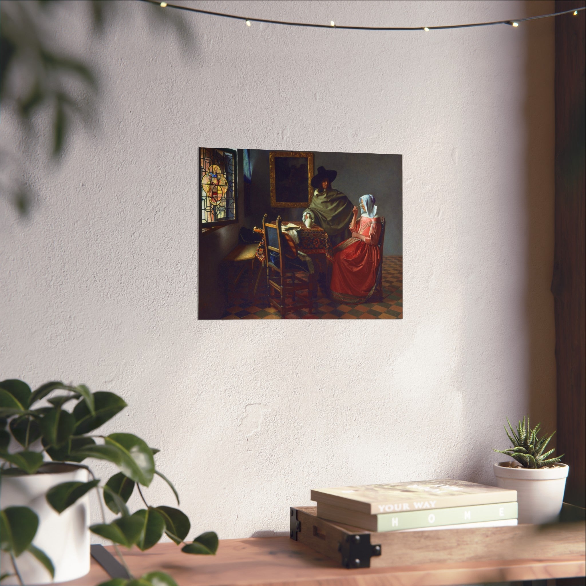 Jan Vermeer van Delft - The Glass of Wine - Google Art Project | Fine Art Poster