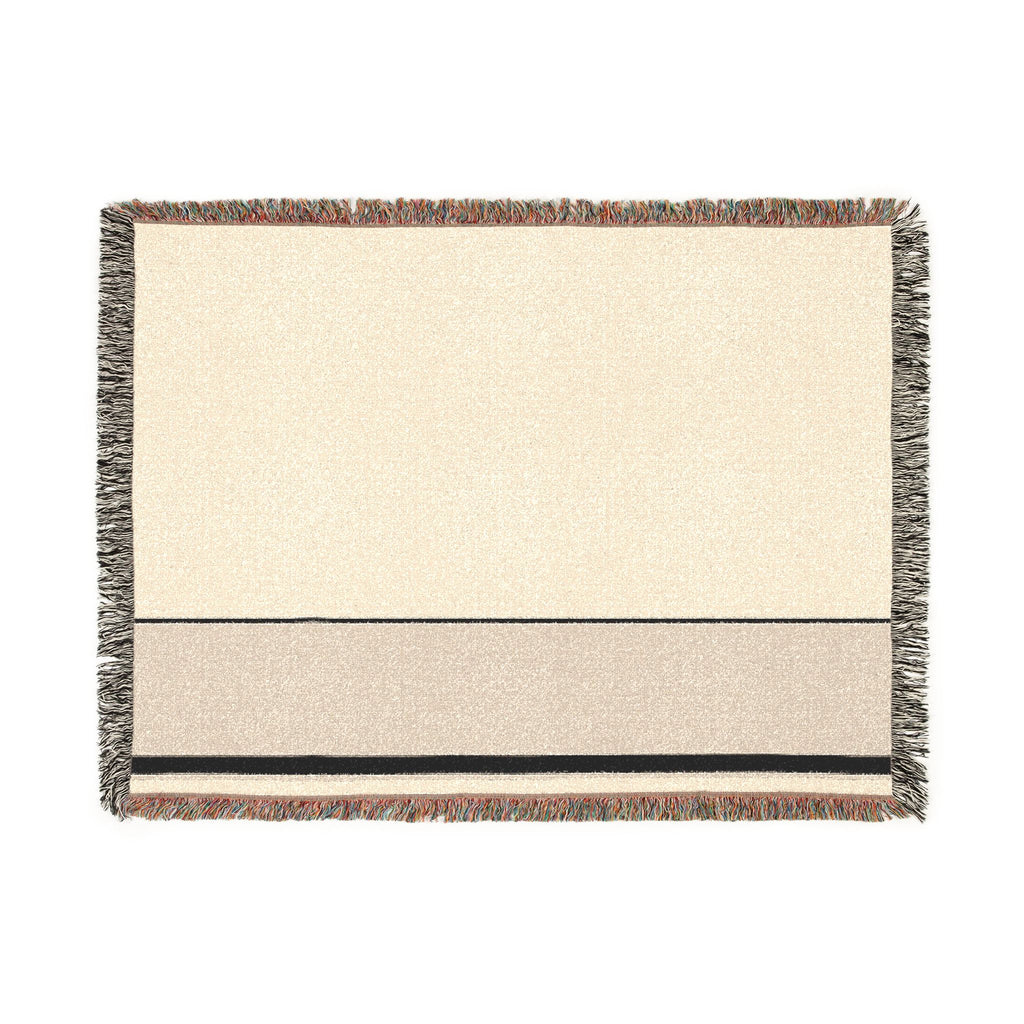 Quiet Throw — Warm White · Oat · Ink