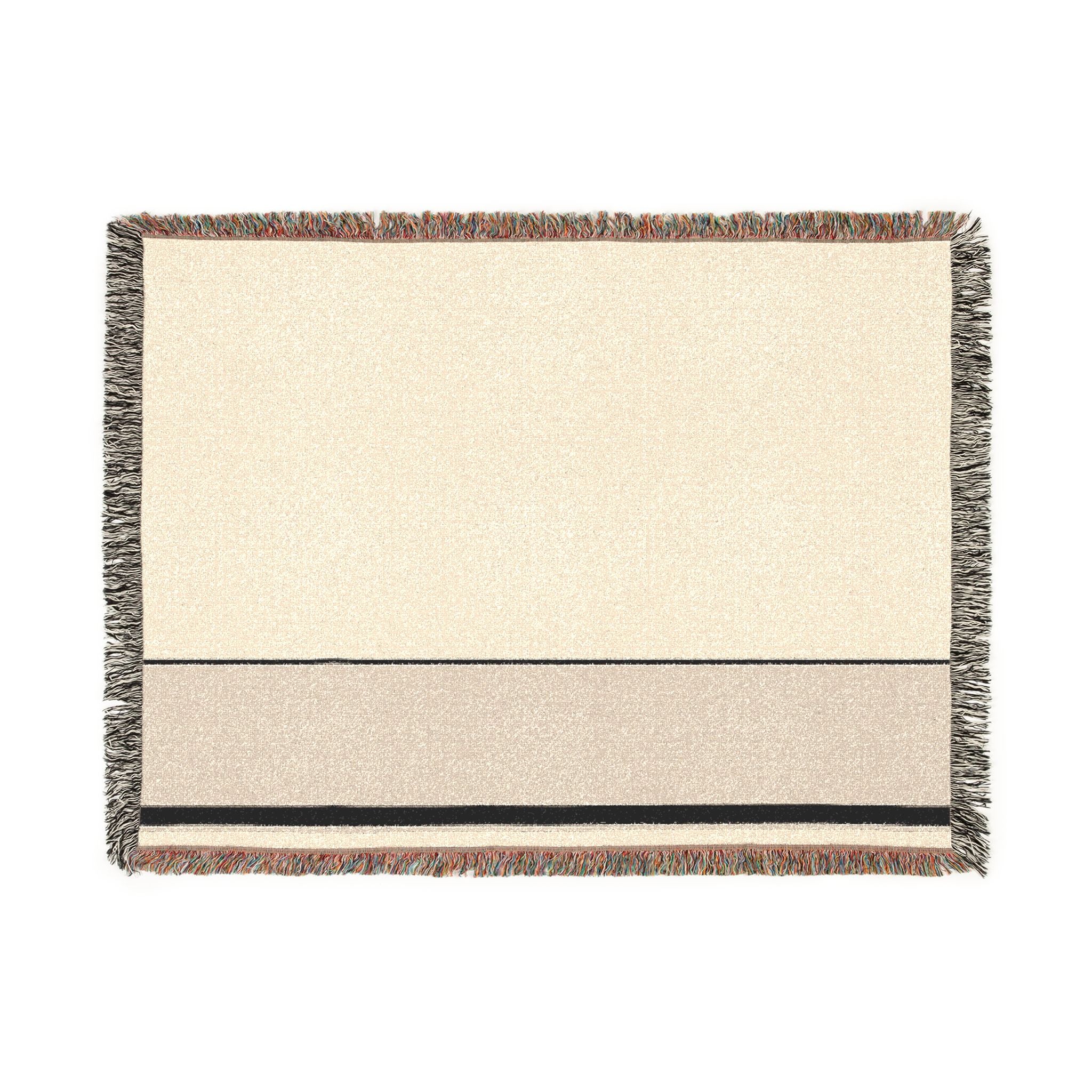 Quiet Throw — Warm White · Oat · Ink