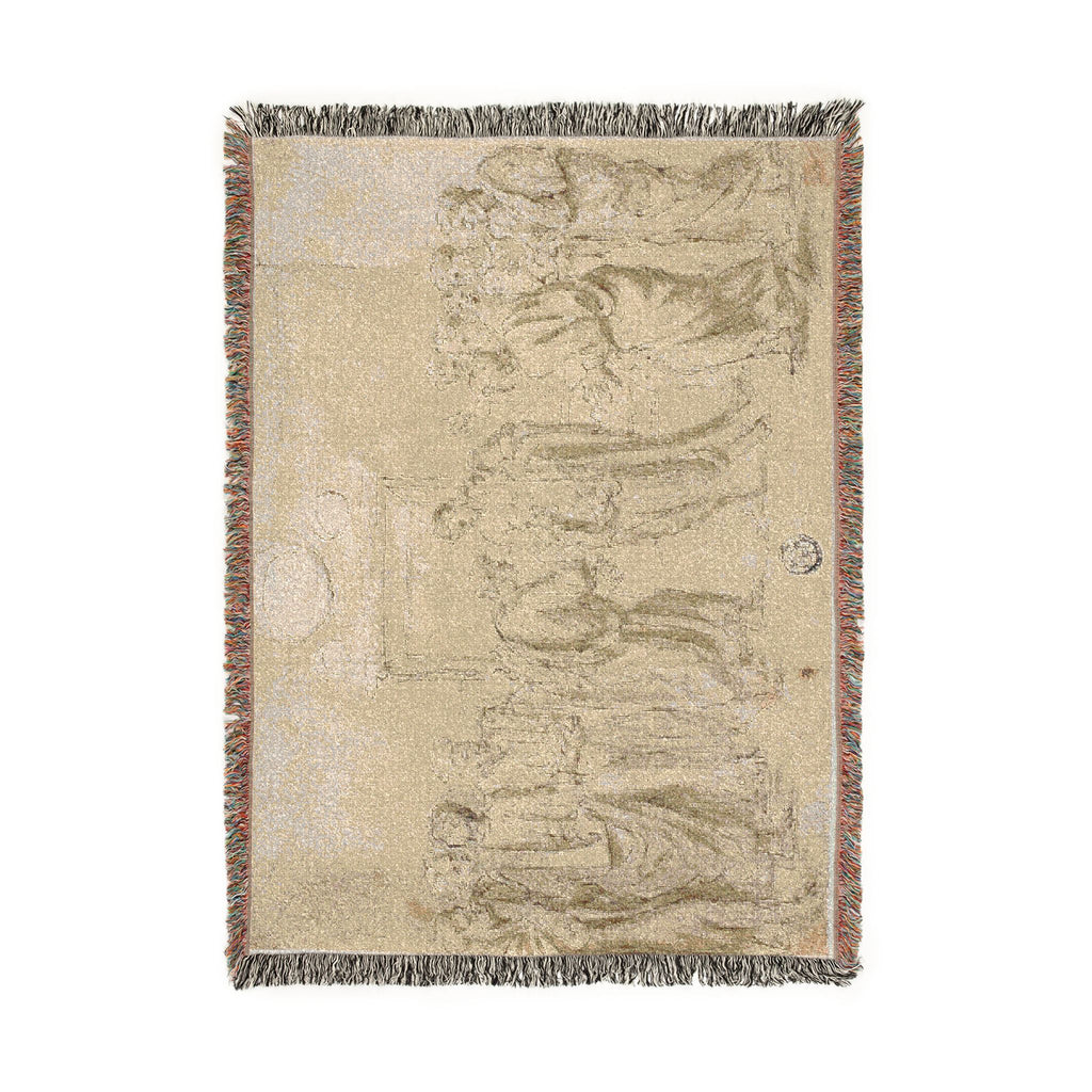Style of Nicolas Poussin - The Incredulity of Saint Thomas (recto); Sketches of Figures (verso) | Woven Tapestry Blanket