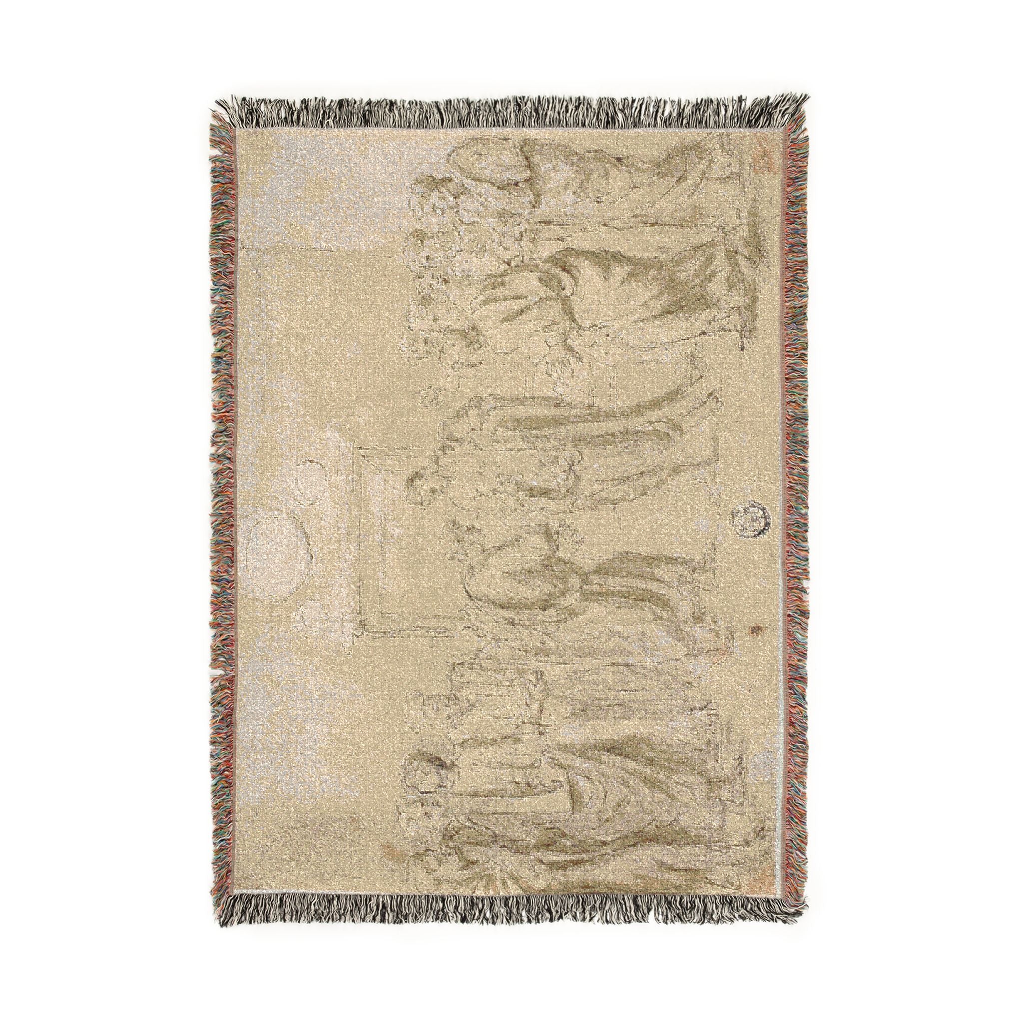 Style of Nicolas Poussin - The Incredulity of Saint Thomas (recto); Sketches of Figures (verso) | Woven Tapestry Blanket