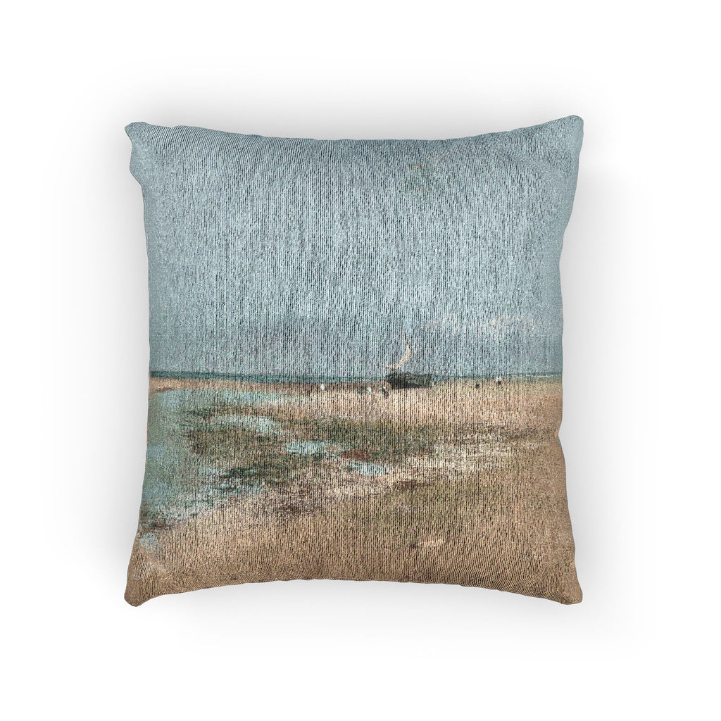 Hilaire Germain Edgar Degas - Beach at Low Tide (Mouth of the River) | Woven Pillow