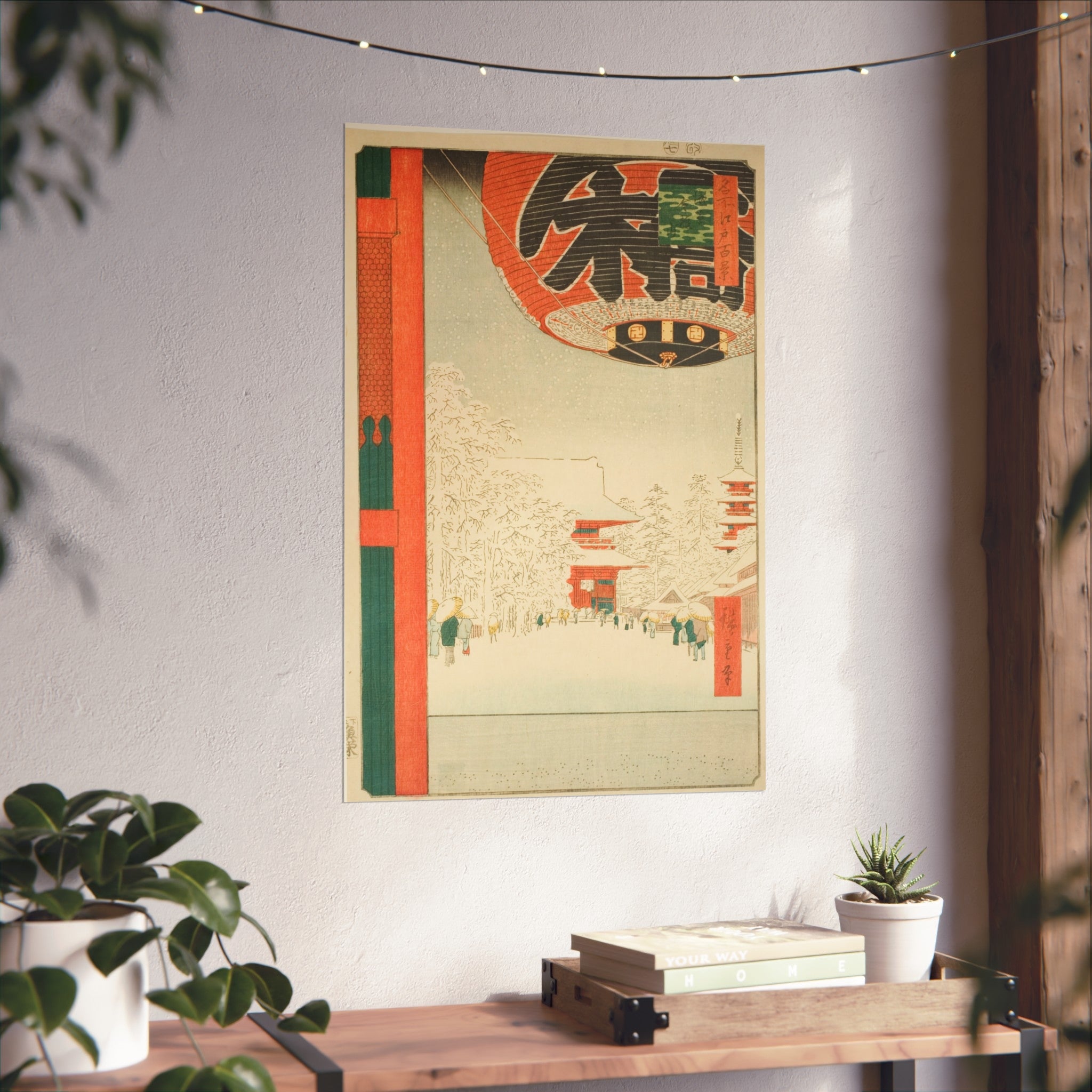 Utagawa Hiroshige - Kinryuzan Temple at Asakusa (Snow) | Fine Art Poster