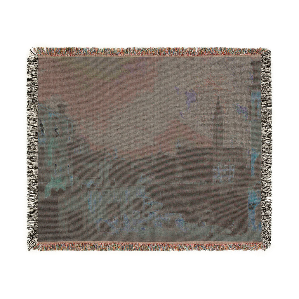 Canaletto - The Stonemason's Yard | Woven Tapestry Blanket