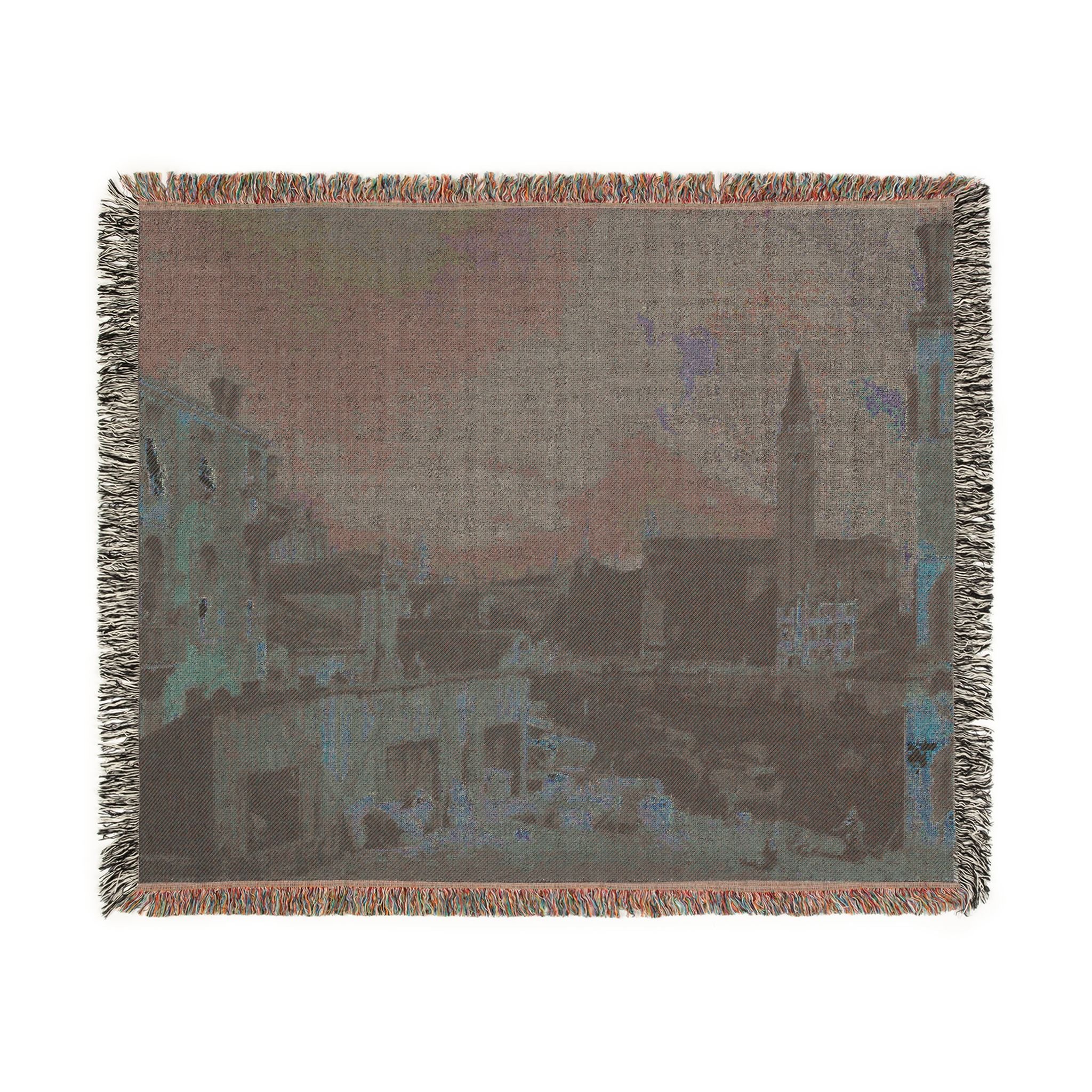Canaletto - The Stonemason's Yard | Woven Tapestry Blanket