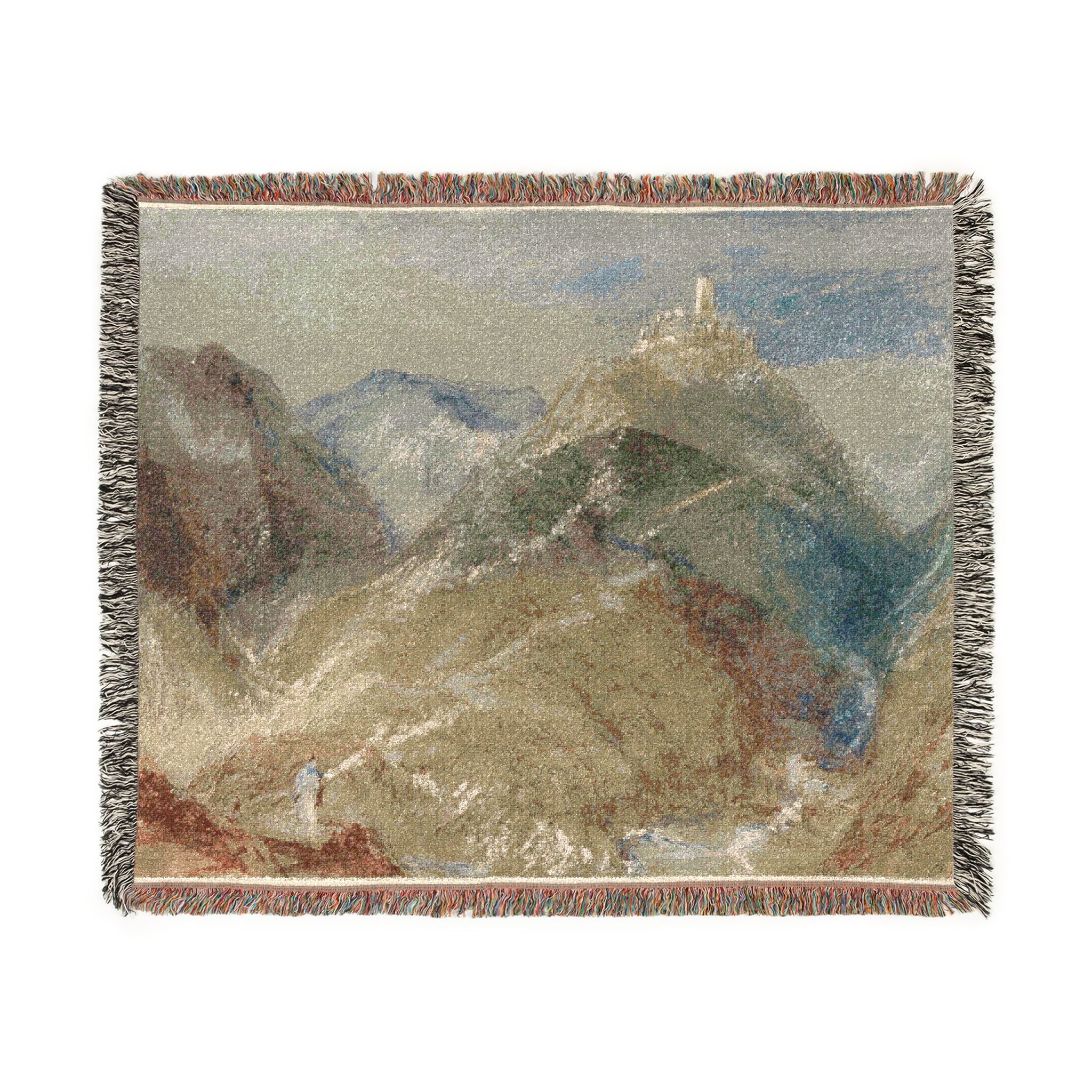 Castle on Height near Geneva J. M. W. Turner Tapestry Blanket