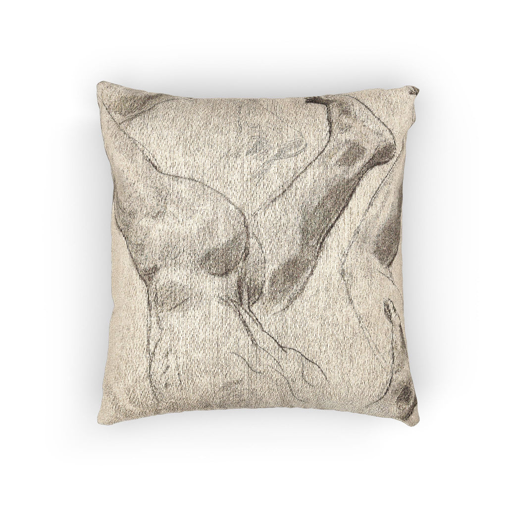 John Singer Sargent - Sketches of Legs and Feet | Woven Pillow