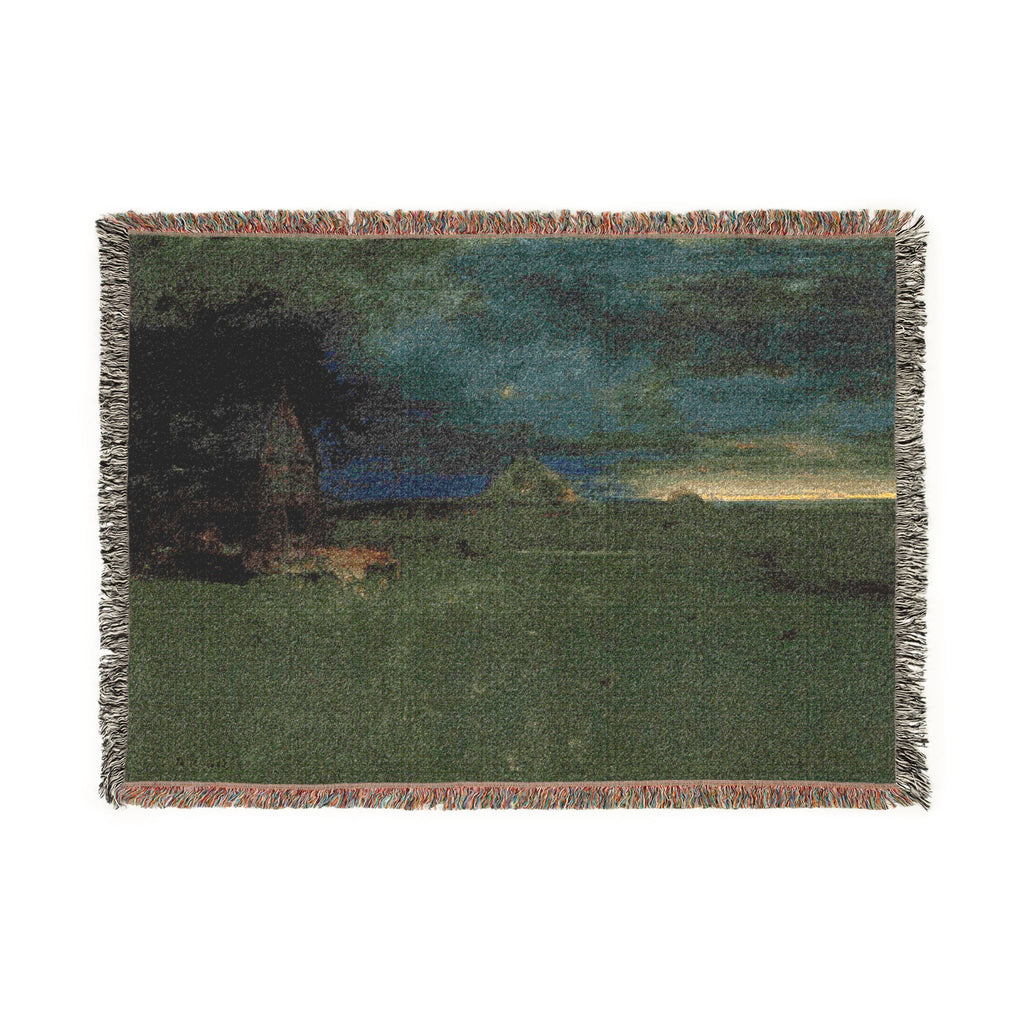 George Inness - The Lonely Farm, Nantucket | Woven Tapestry Blanket