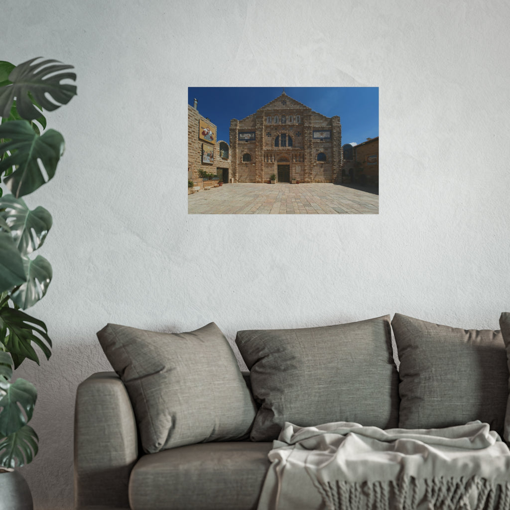 Shrine of the Beheading of Saint John the Baptist, Madaba, Jordan (دير اللاتين مادبا) | Fine Art Poster