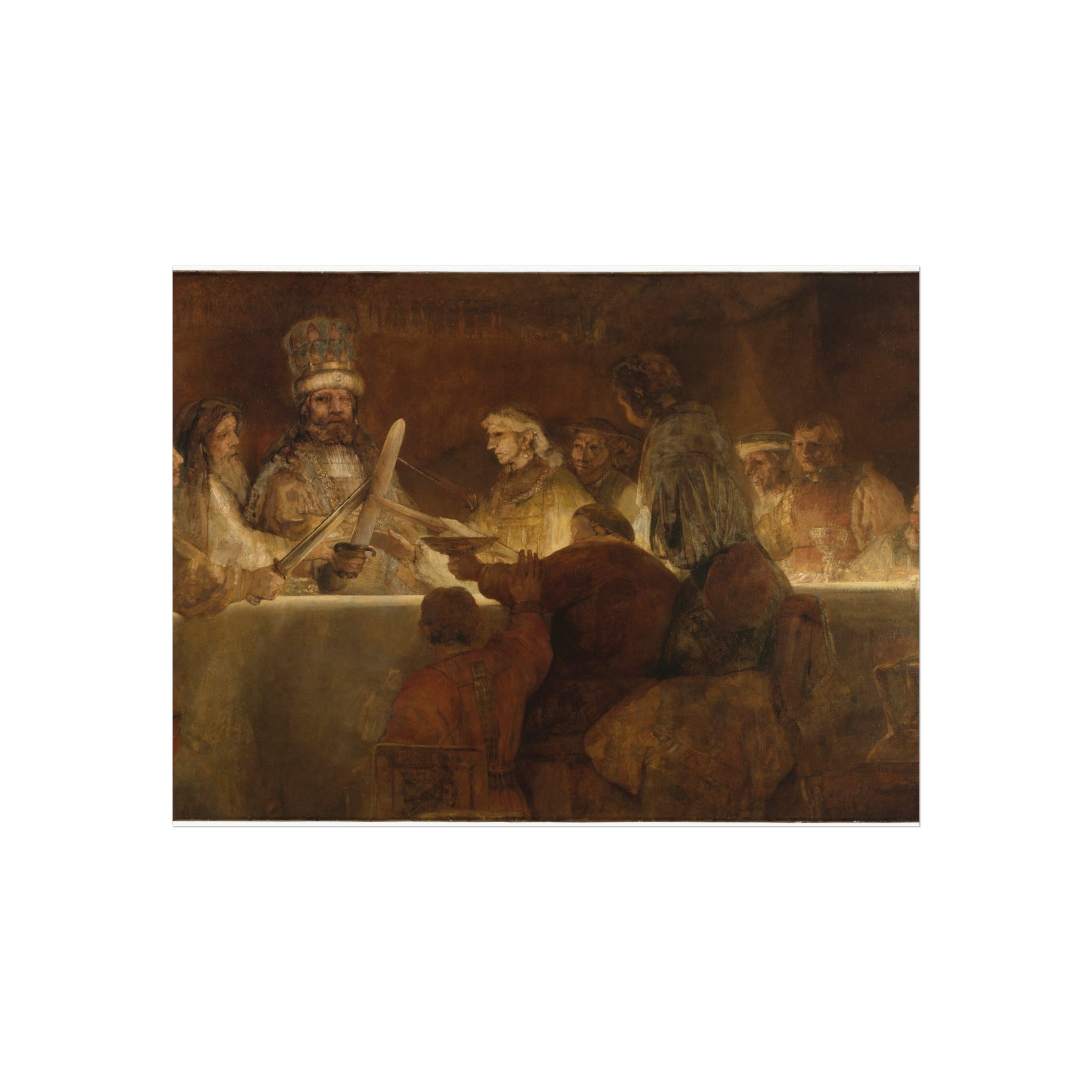 The Conspiracy of Claudius Civilis by Rembrandt van Rijn | Fine Art Poster