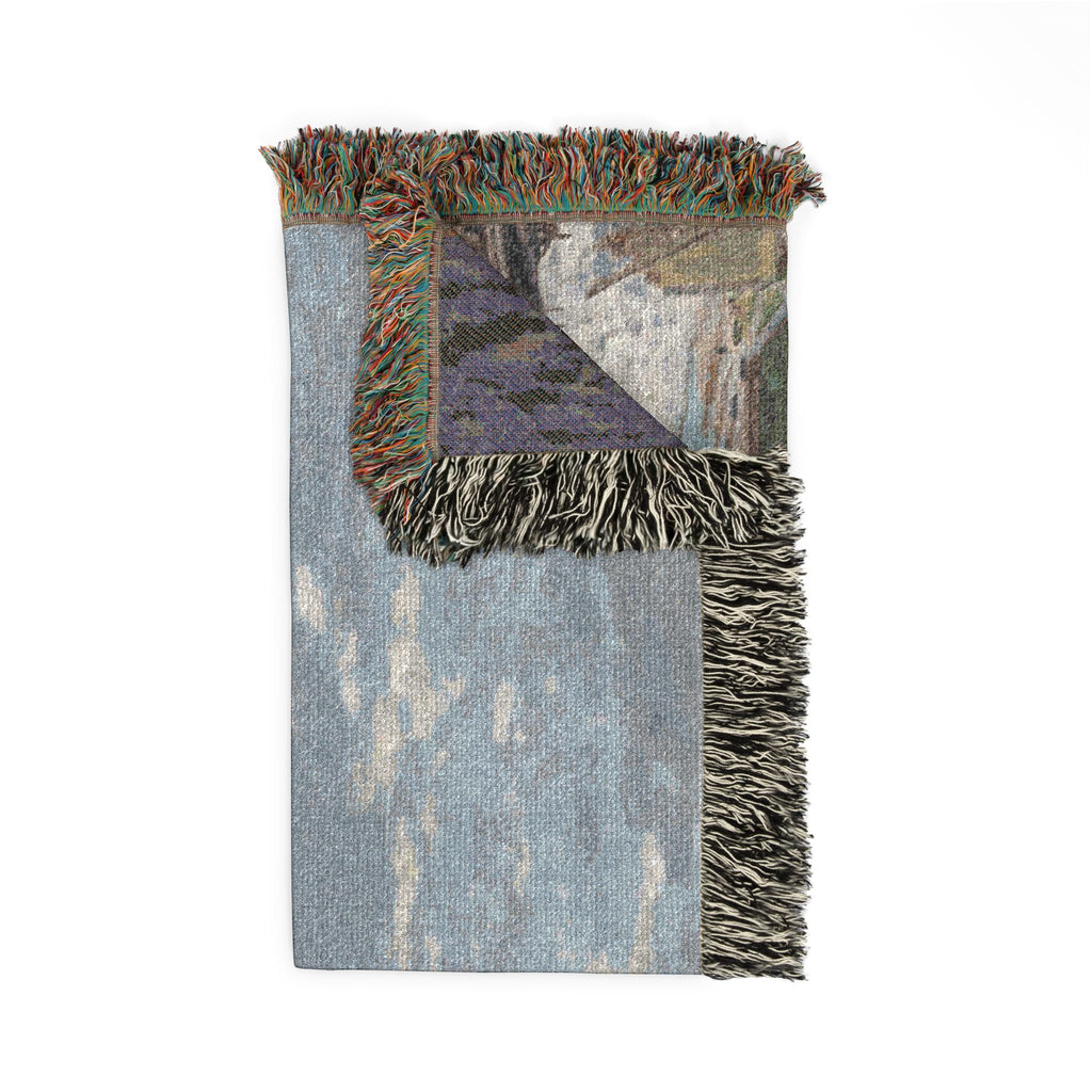 Claude Monet - The Beach at Sainte-Adresse | Woven Tapestry Blanket