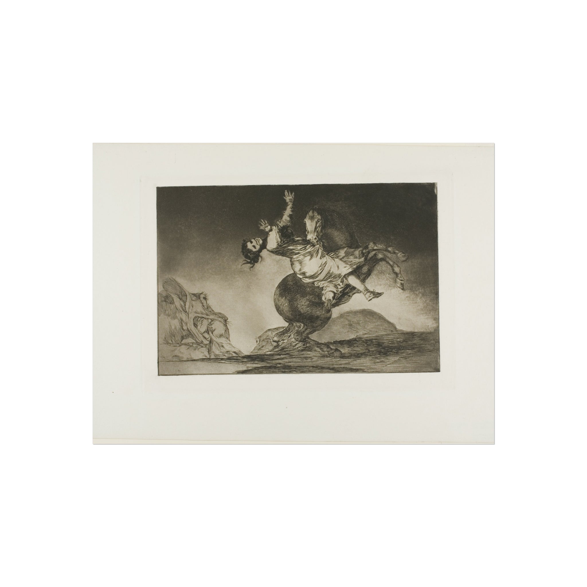 Francisco José de Goya y Lucientes - A Woman and a Horse, Let Someone Else Master Them, plate ten from Los Proverbios | Fine Art Poster