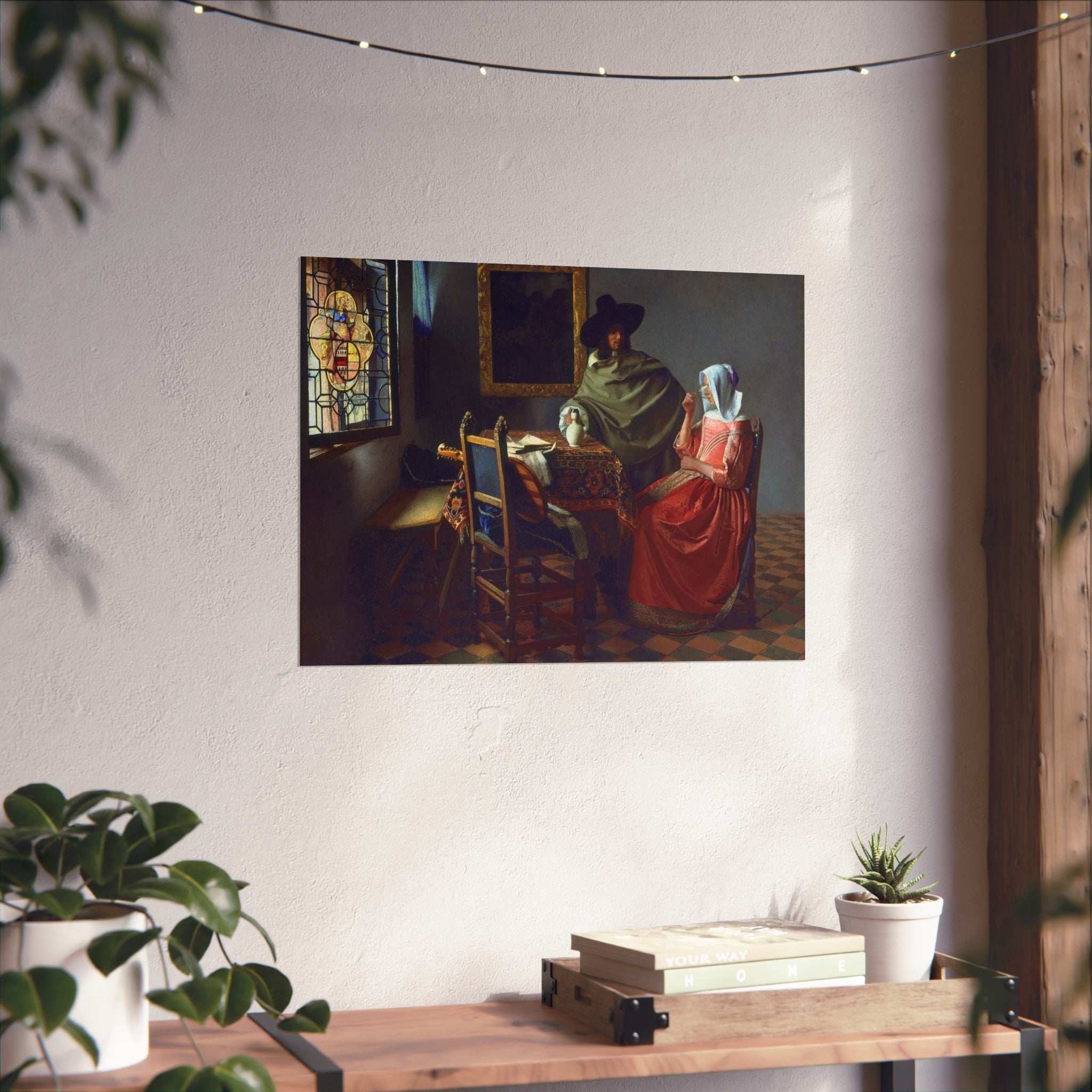 Jan Vermeer van Delft - The Glass of Wine - Google Art Project | Fine Art Poster