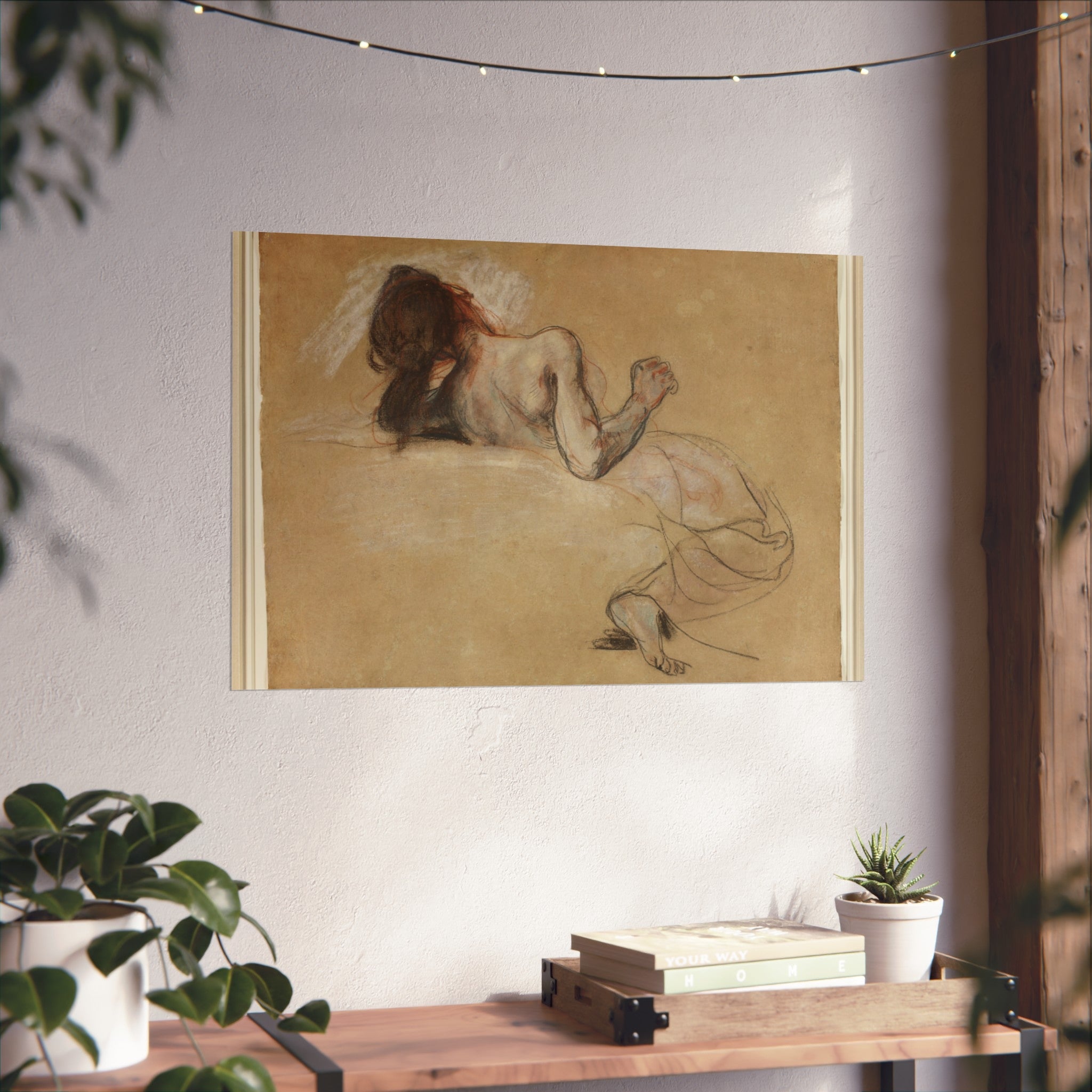 Eugène Delacroix - Crouching Woman | Fine Art Poster