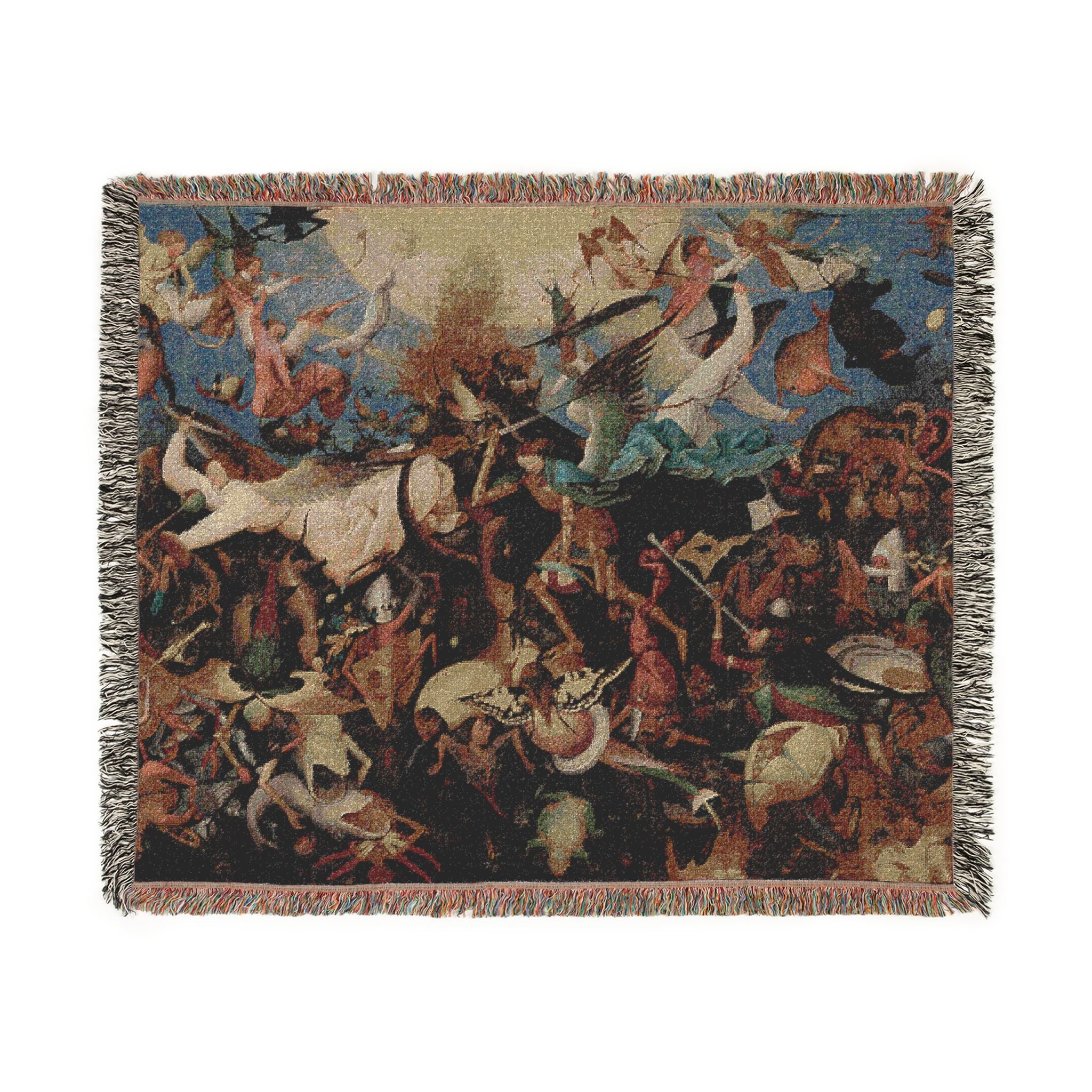 Pieter Bruegel the Elder - The Fall of the Rebel Angels - Google Art Project | Woven Tapestry Blanket