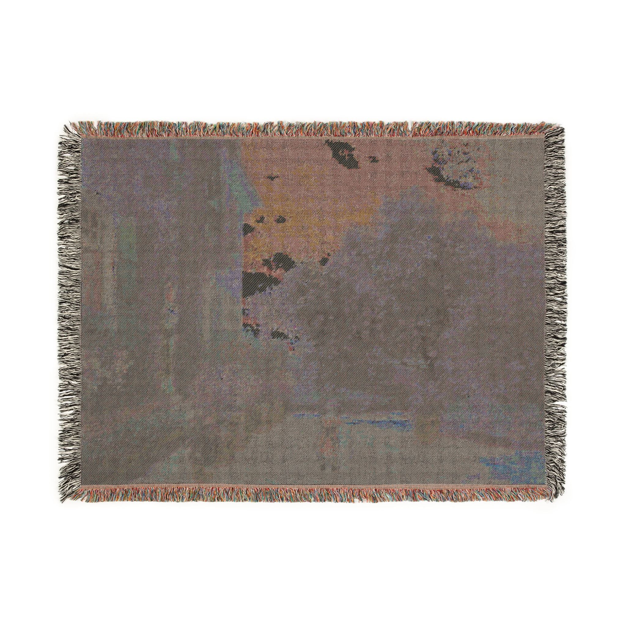 Claude Monet - The Artist's House at Argenteuil | Woven Tapestry Blanket