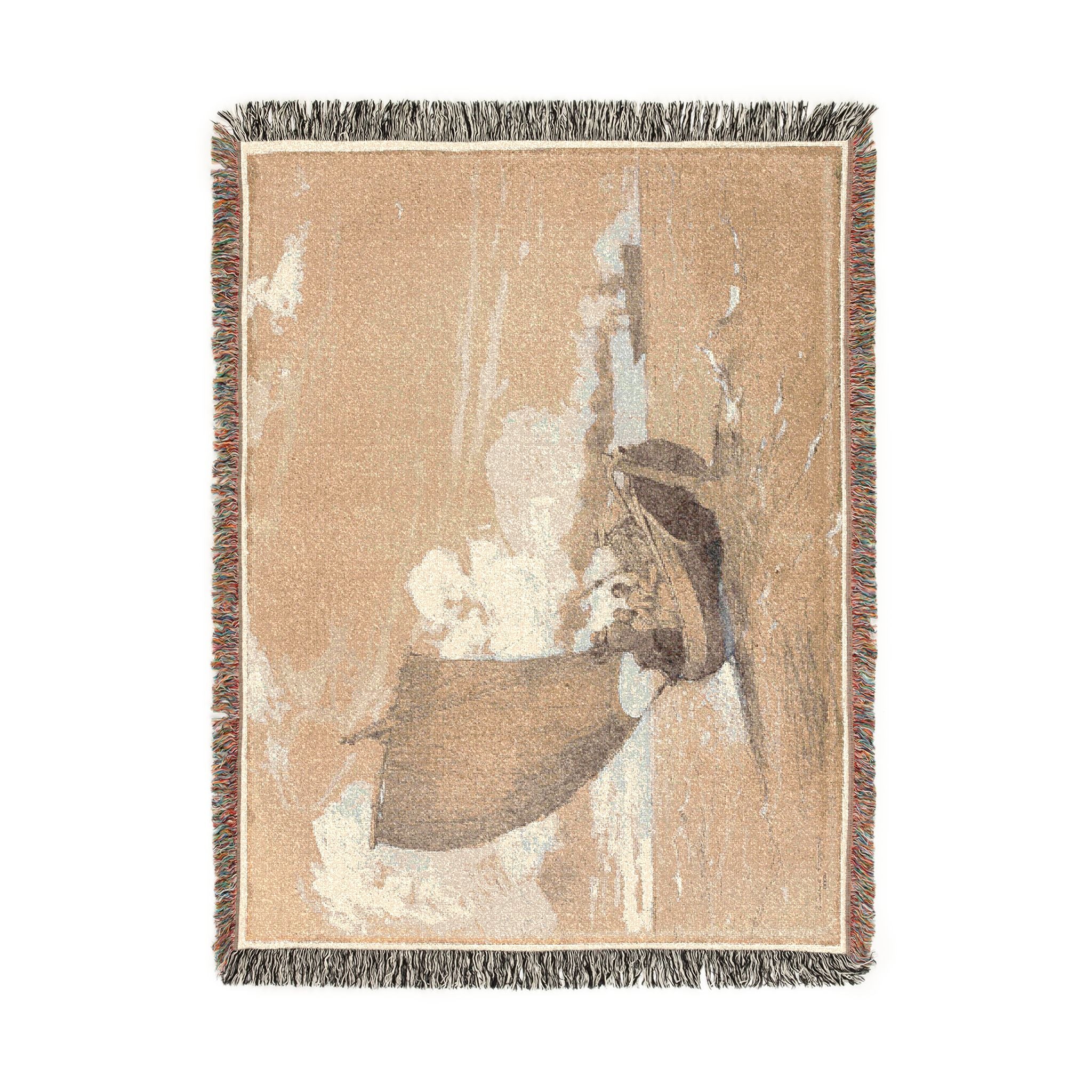 Winslow Homer - Fishing off Scarborough | Woven Tapestry Blanket