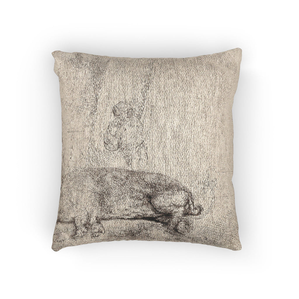 Rembrandt van Rijn - The Hog | Woven Pillow