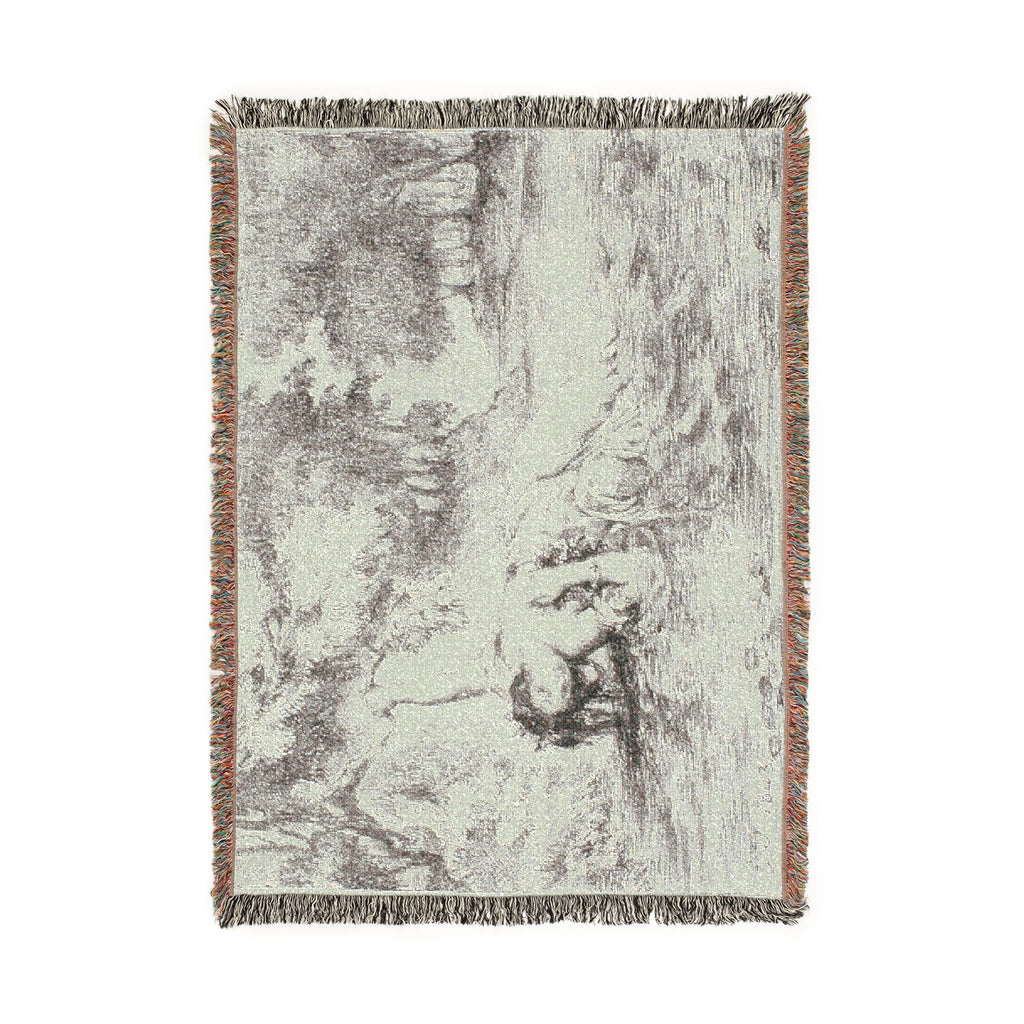 Eugène Delacroix - Ophelia's Death | Woven Tapestry Blanket