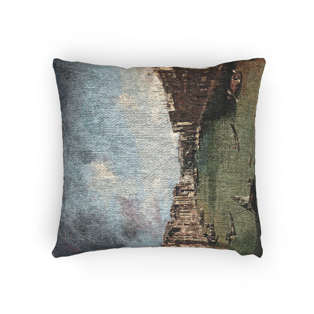 Ca' Rezzonico - Canal Grande da Palazzo Balbi a Rialto C.1722 - Canaletto | Woven Pillow