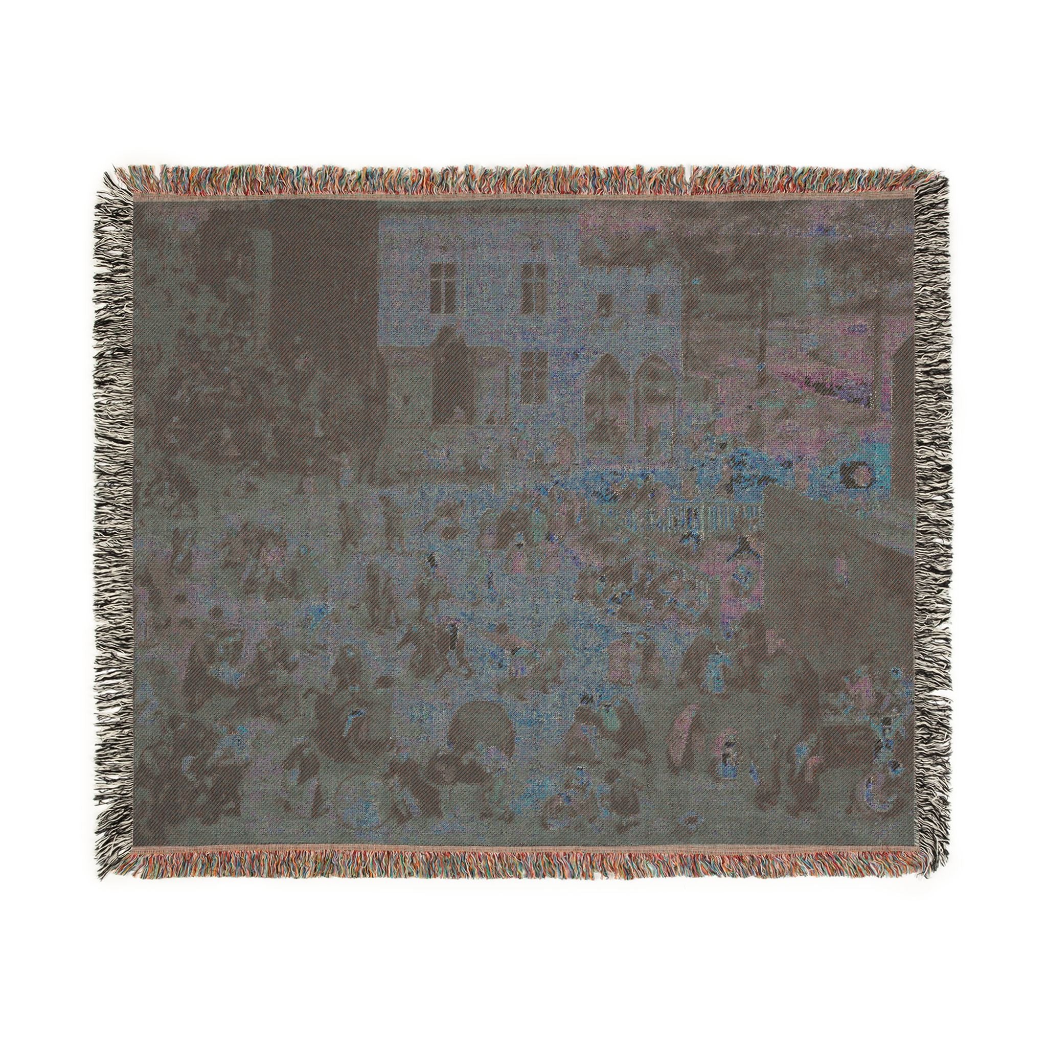 Pieter Bruegel the Elder - Children’s Games - Google Art Project | Woven Tapestry Blanket