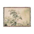 Jacob van Ruisdael - Landscape with Tree on Road to Buildings | Woven Tapestry Blanket