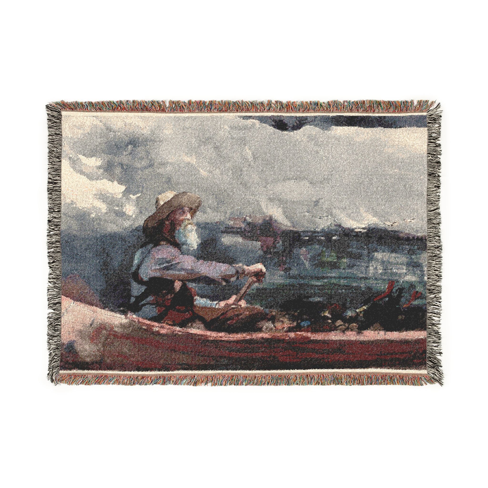 Winslow Homer - Adirondacks Guide | Woven Tapestry Blanket