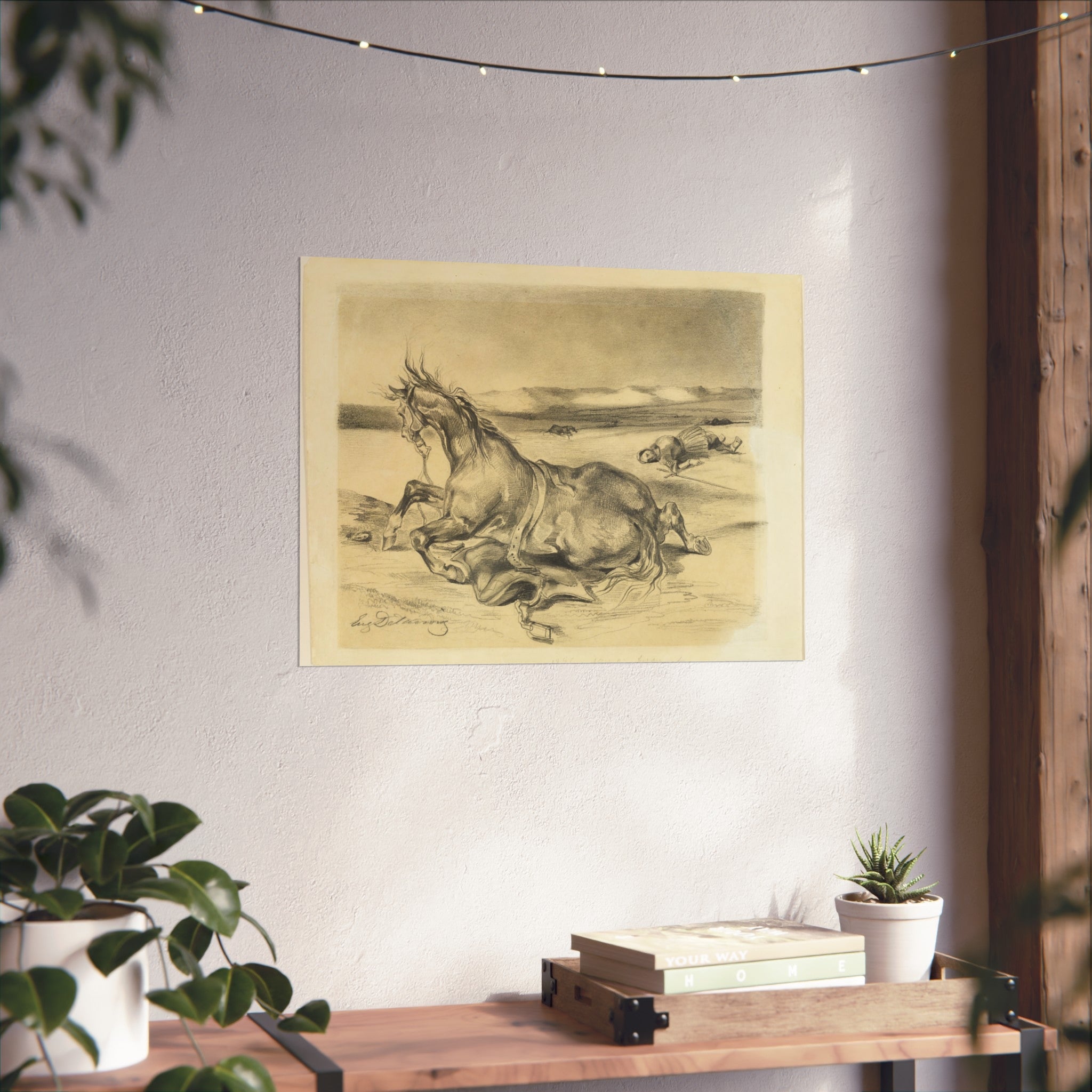 Eugène Delacroix - Fallen Horse and Dead Knight | Fine Art Poster