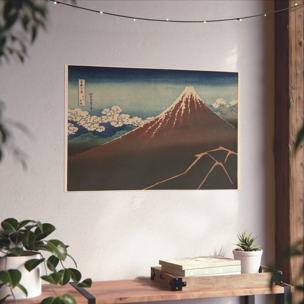 Katsushika Hokusai - Shower Below the Summit | Fine Art Poster