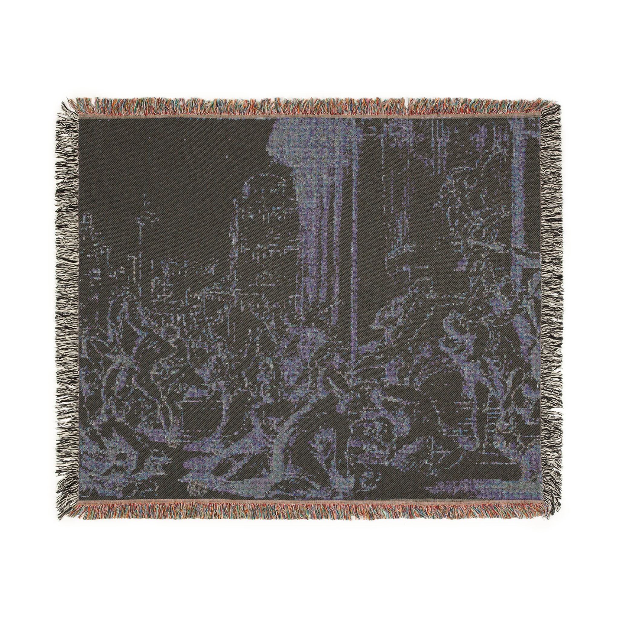 School of Nicolas Poussin - Massacre of the Innocents (recto); Figure Sketches (verso) | Woven Tapestry Blanket
