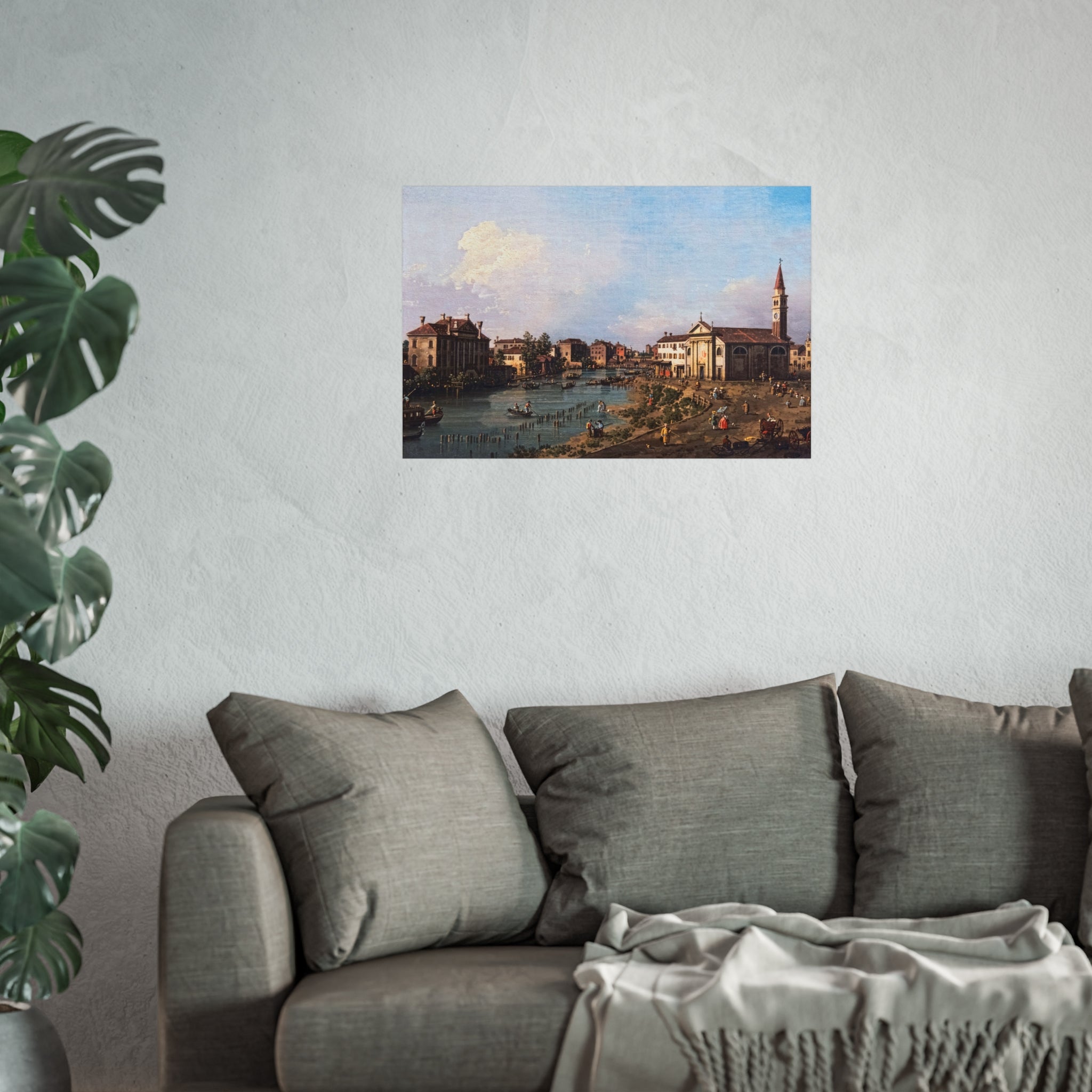 Bemberg Fondation Toulouse - Vue de Dolo - Canaletto ca 1740 - Inv 1011 | Fine Art Poster