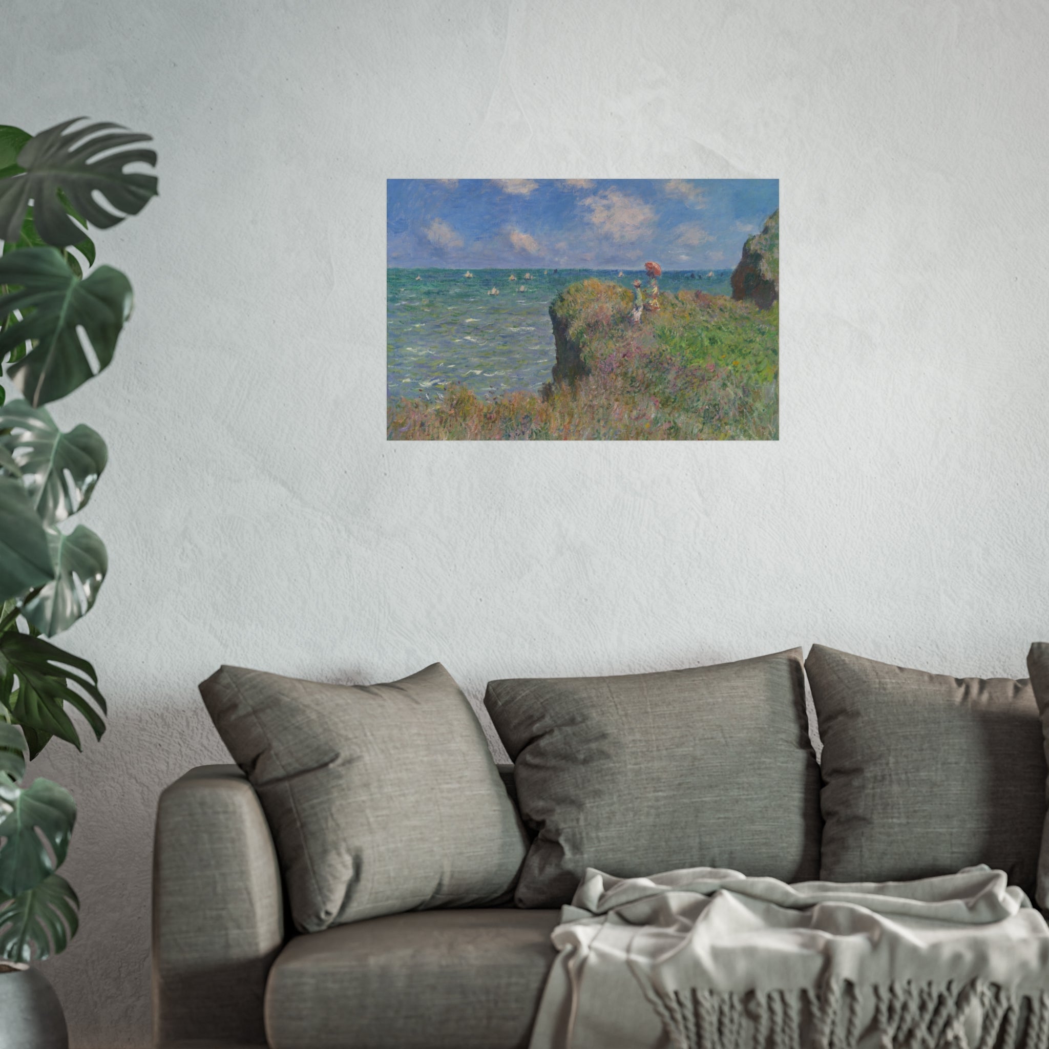 Claude Monet - Cliff Walk at Pourville | Fine Art Poster