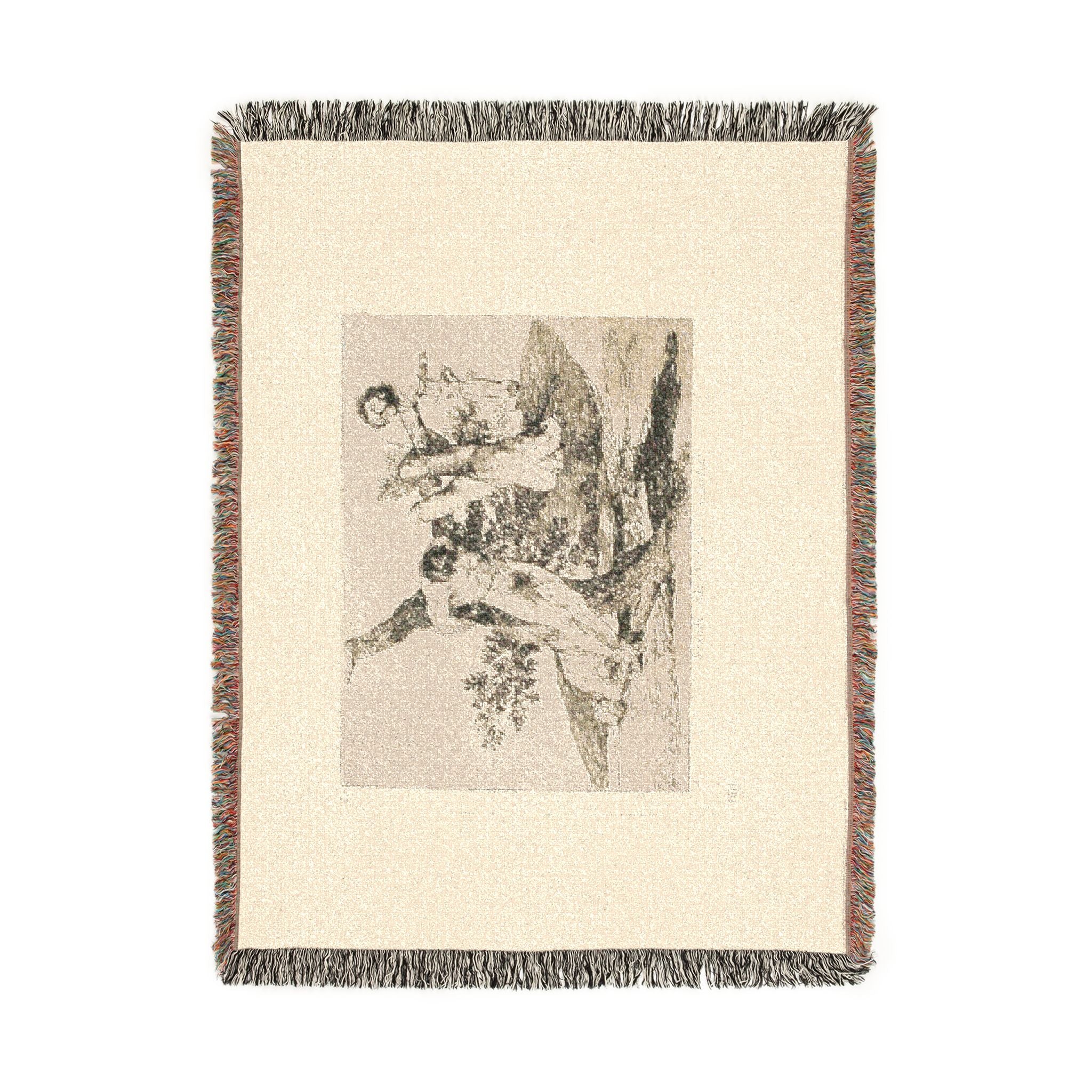Francisco José de Goya y Lucientes - A Heroic Feat! With Dead Men!, plate 39 from The Disasters of War | Woven Tapestry Blanket