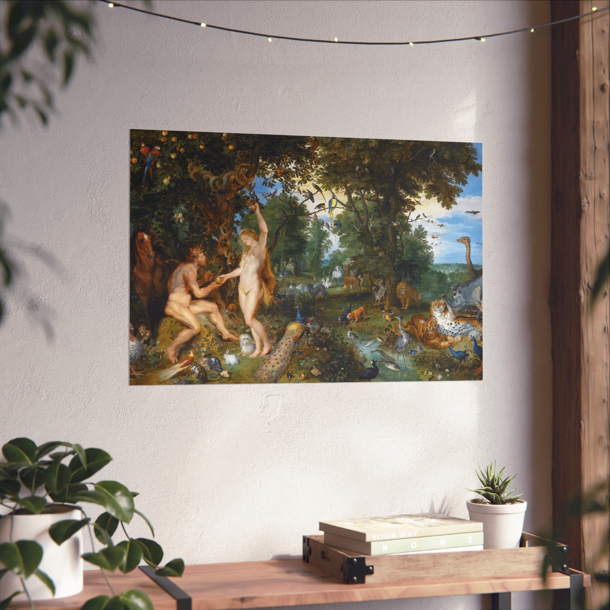 Jan Brueghel de Oude en Peter Paul Rubens - Het aards paradijs met de zondeval van Adam en Eva | Fine Art Poster