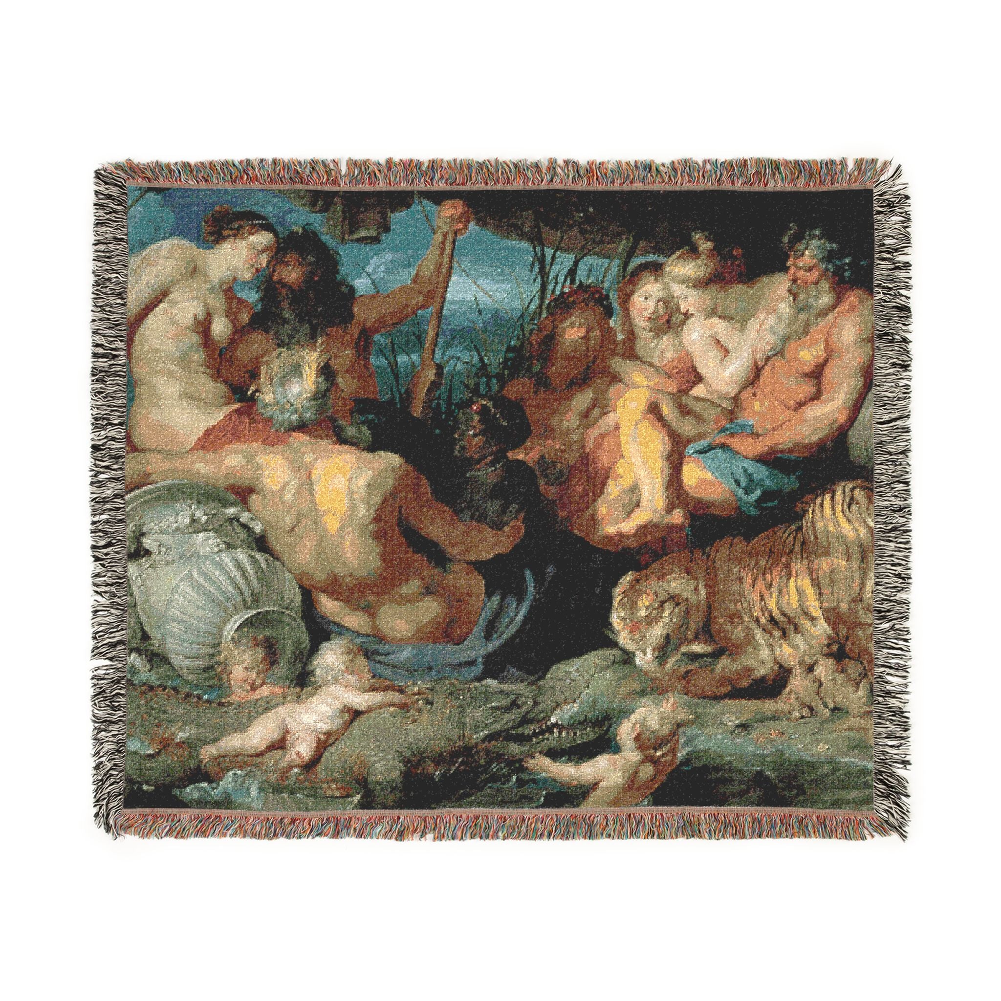 Peter Paul Rubens - The Four Continents | Woven Tapestry Blanket