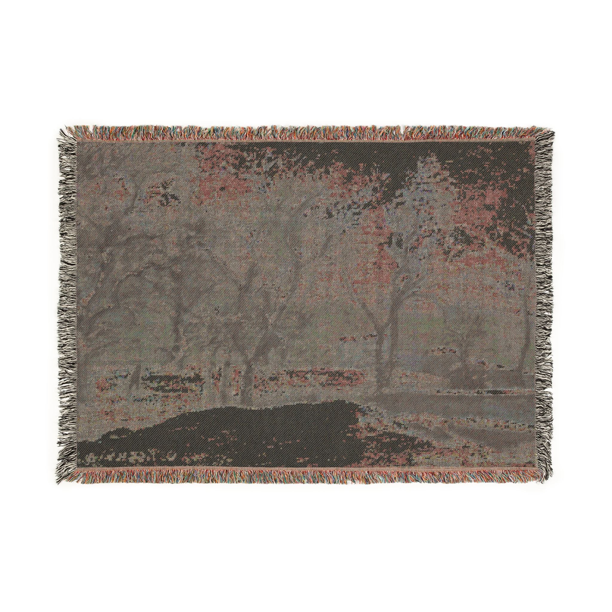 Camille Pissarro - Snow at Louveciennes | Woven Tapestry Blanket