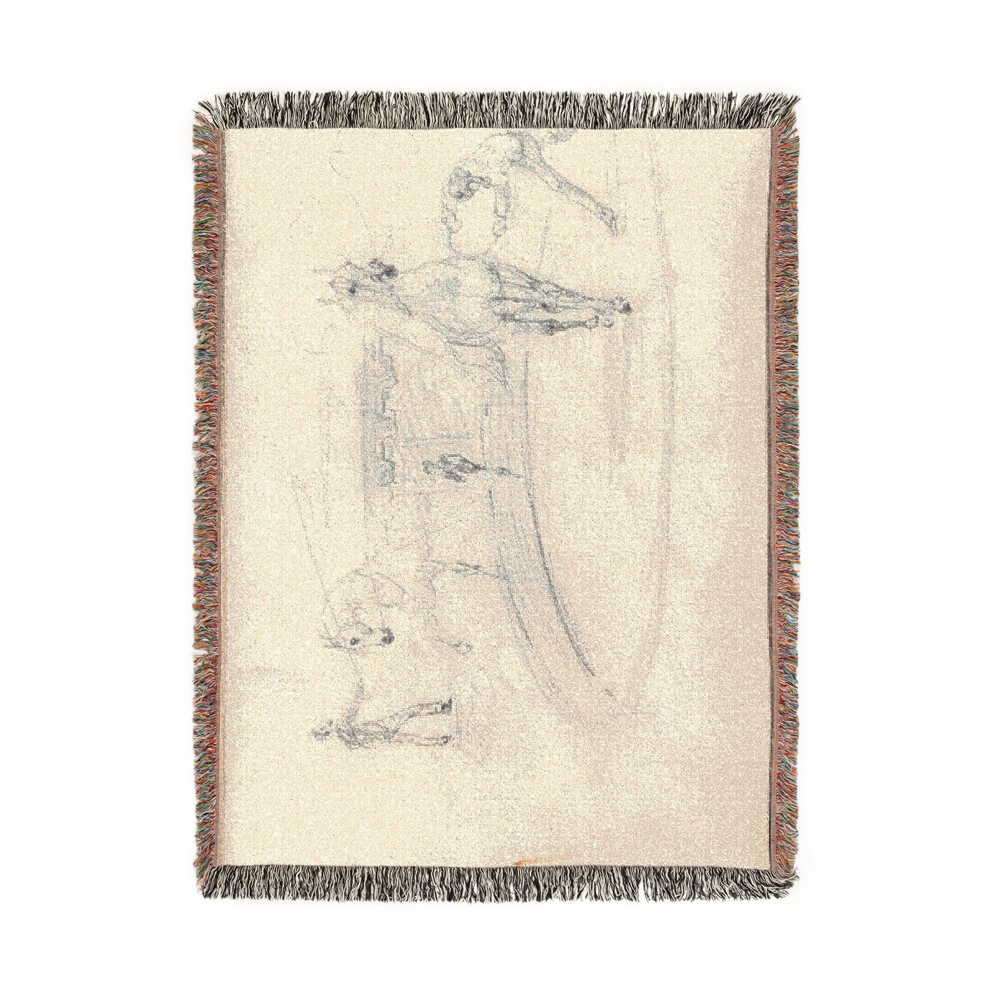 Henri de Toulouse-Lautrec - Sketchbook, 1880 | Woven Tapestry Blanket