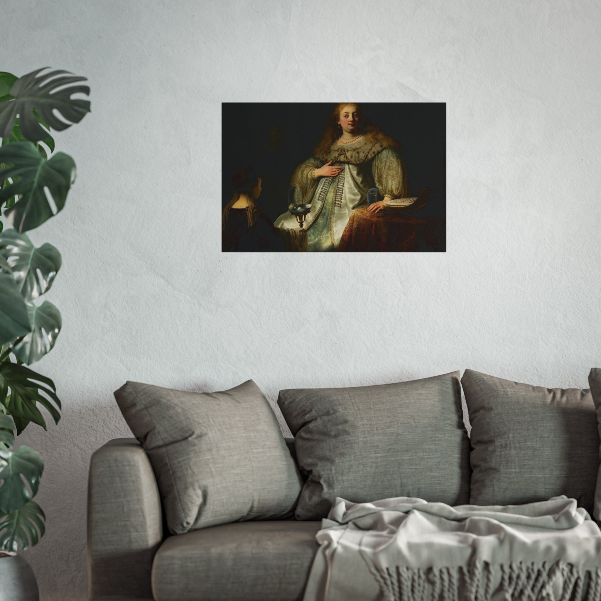 Judith at the Banquet of Holofernes (previously known as Artemisia), by Rembrandt, from Prado in Google Earth | Fine Art Poster