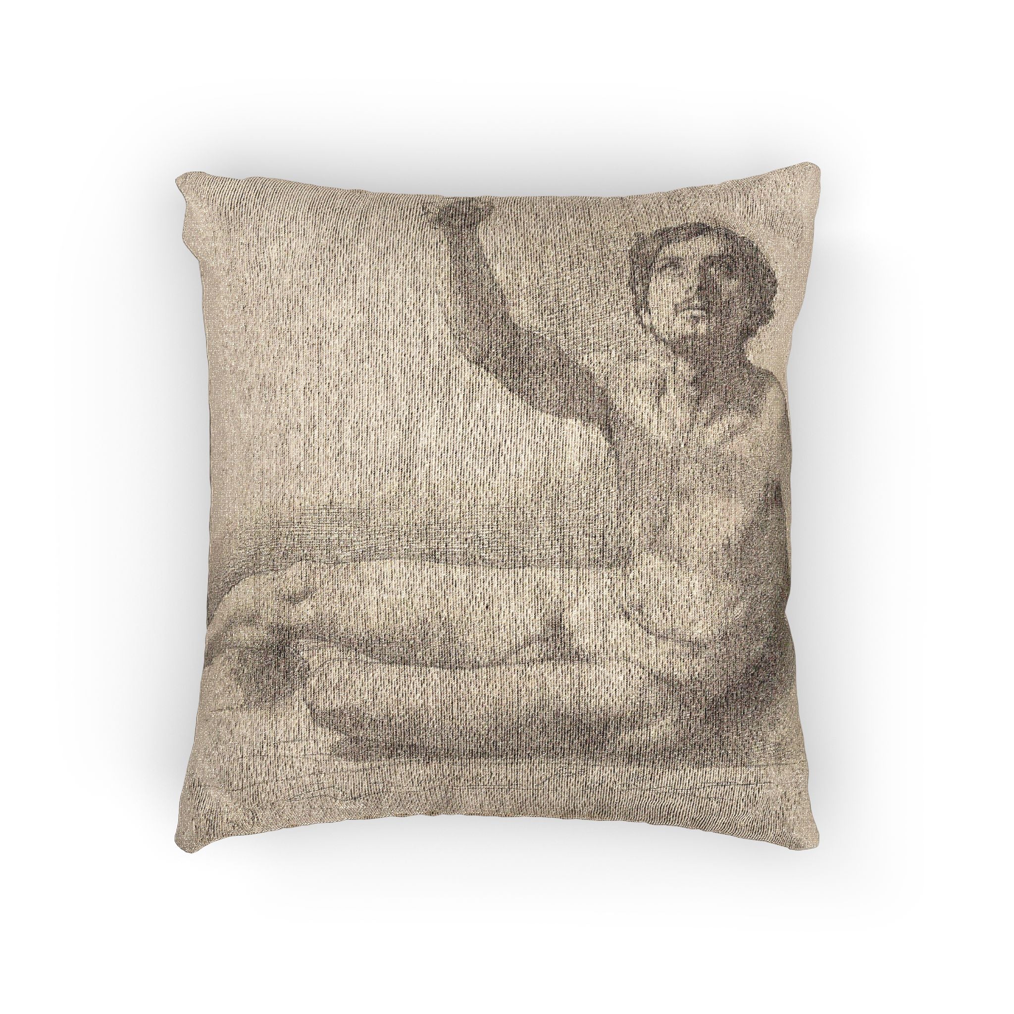 Hilaire Germain Edgar Degas - Study of a Male Nude | Woven Pillow
