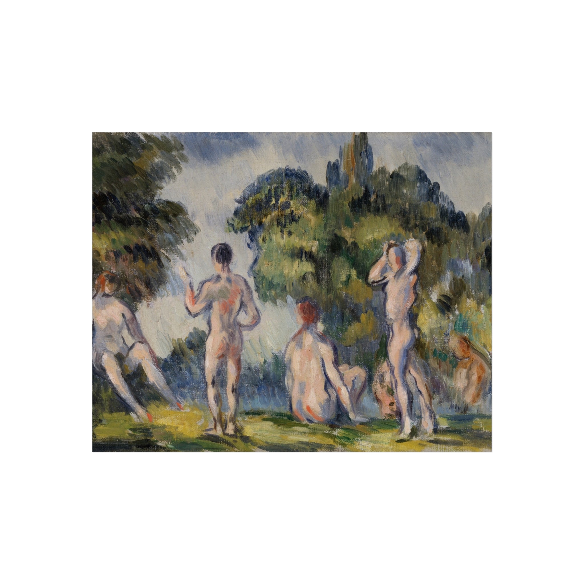 Bathers Paul Cezanne Fine Art Poster